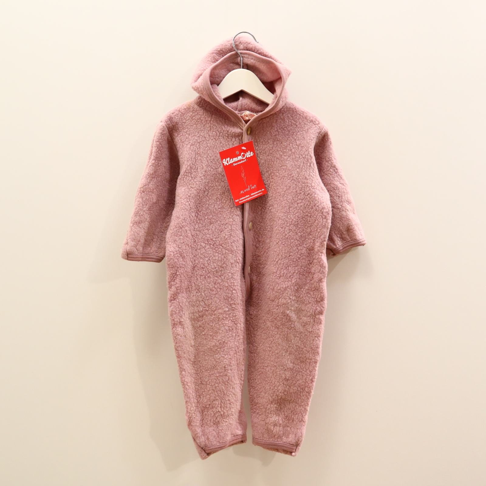 Jacken & Overalls ENGEL Wollfleeceoverall 74/80 rosa kl. Nahtfehler! Schurwolle