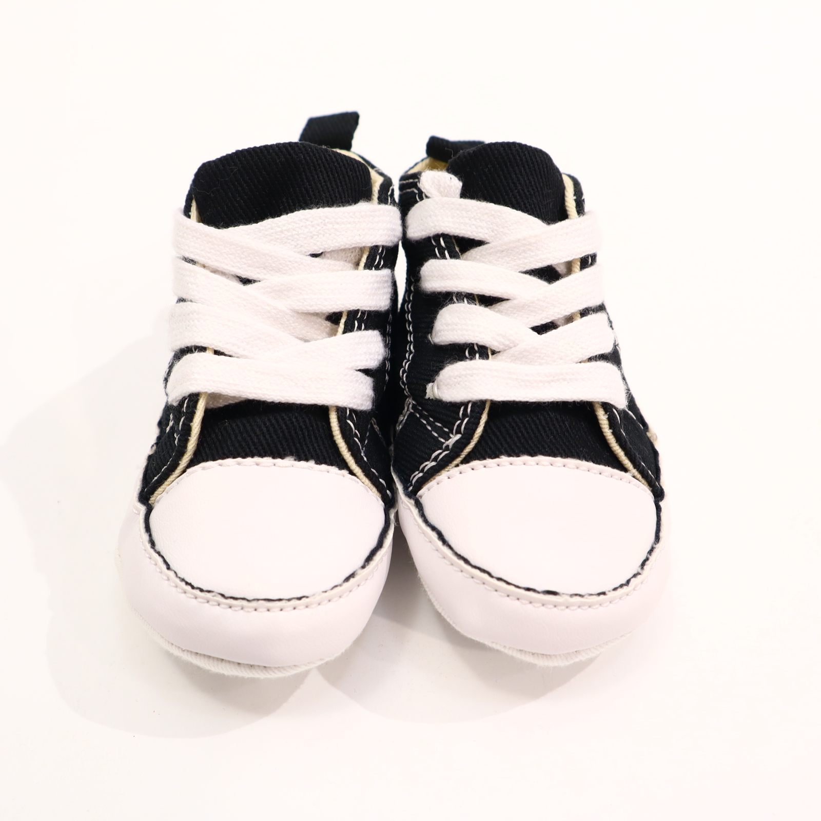 Babyschuhe/Stoffschuhe Converse 20 schwarz/weiß Canvas Sneaker