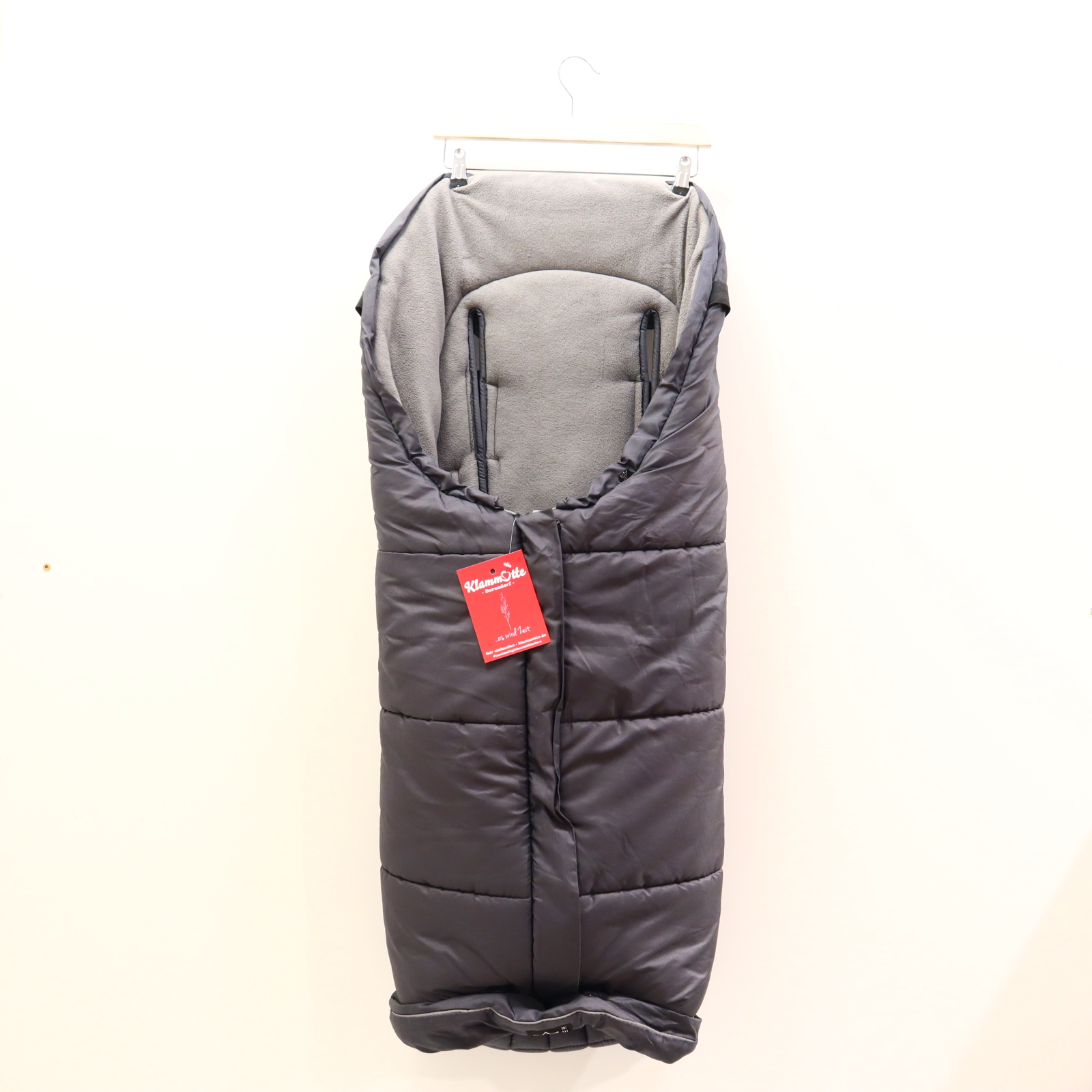 Fußsack KAISER anthrazit Winterfußsack Fleece/Polyester Innenfutter genäht! Sportwagen/Buggy