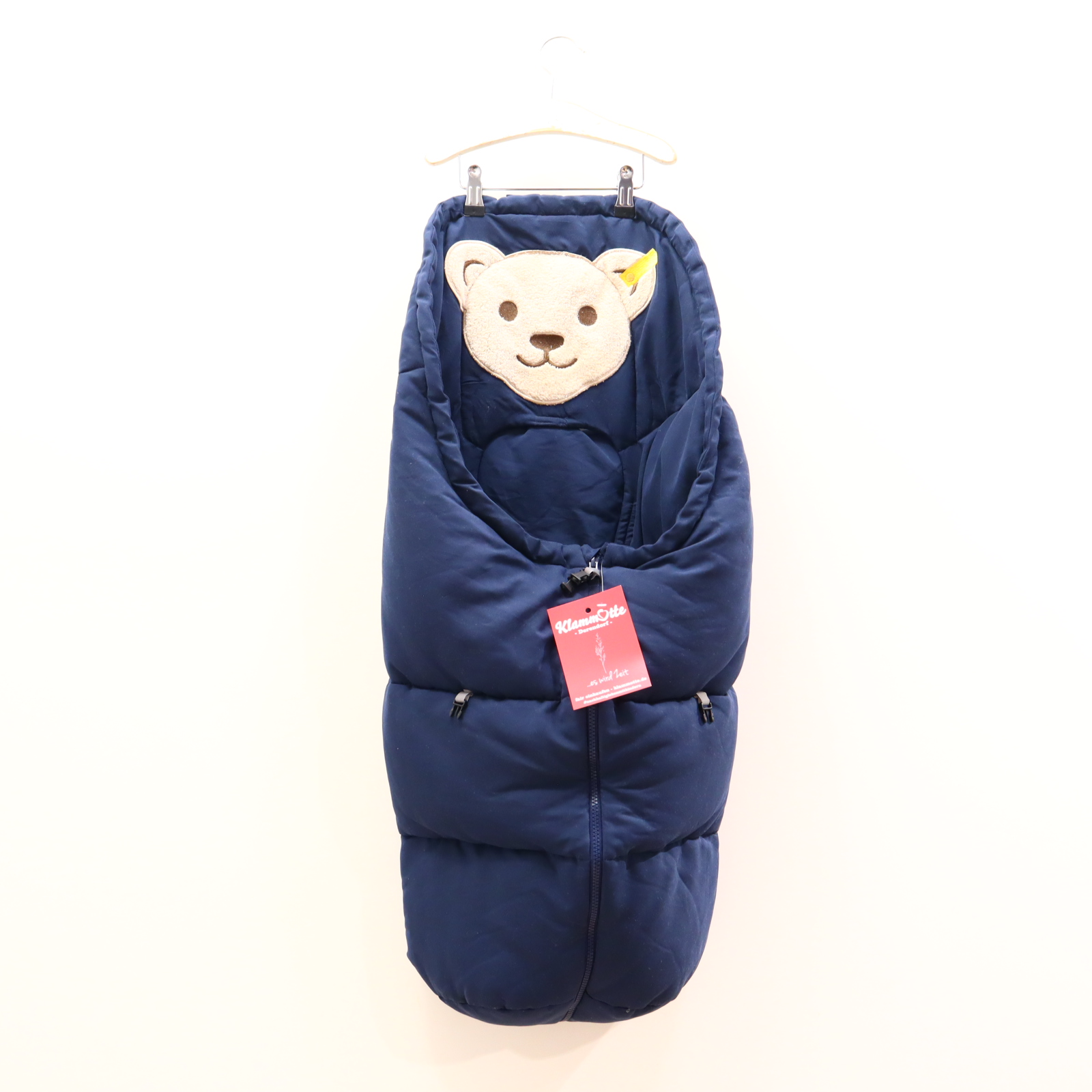 Fußsack Steiff blau Winterfußsack Babyschale/Babywanne