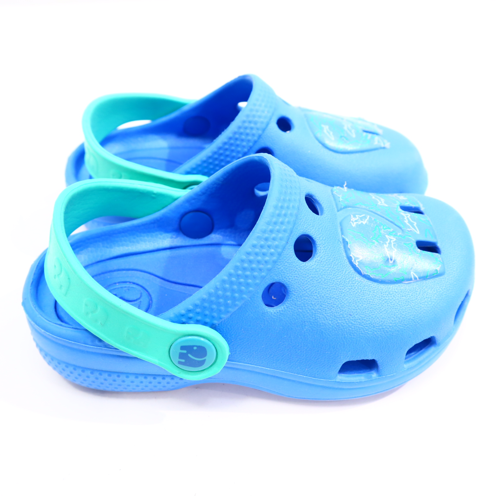 Hausschuhe/Wasserschuhe Elefanten 24 blau Cloks