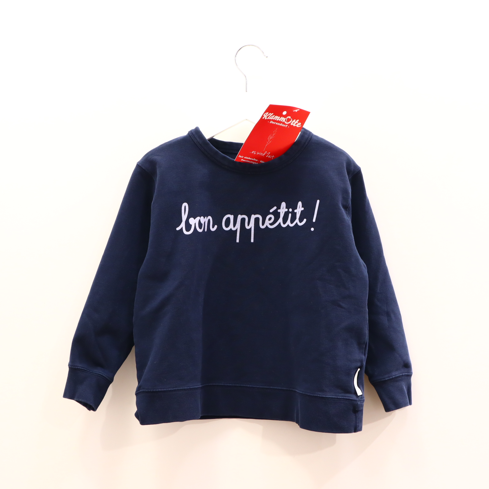 Oberteil tinycottons Gr. 116 Sweatshirt blau Print
