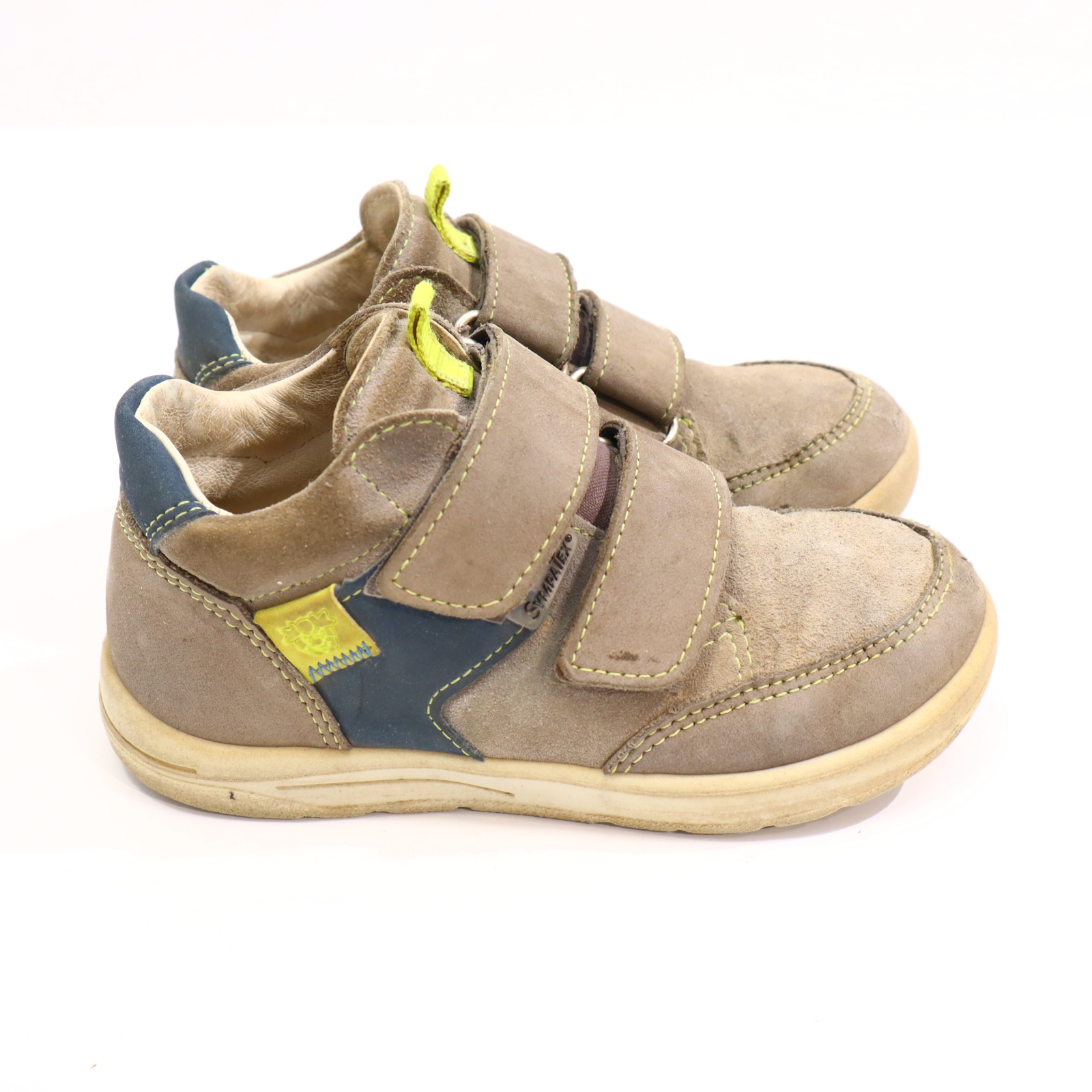 Halbschuhe PEPINO Klett 27 W grau Leder/SYMPATEX leichte gleichmäßige Ablaufspuren