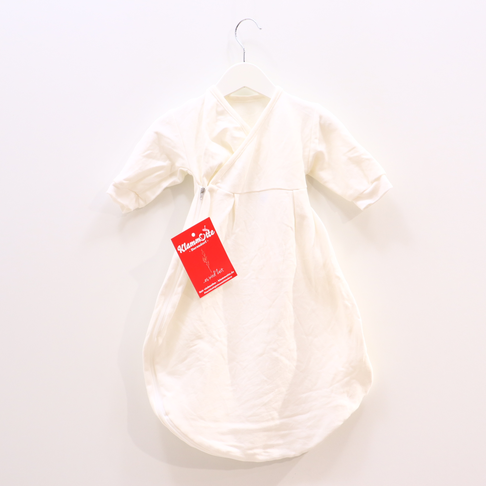 Schlafsack Alvi 62cm Innensack weiß Baumwolle sehr gut