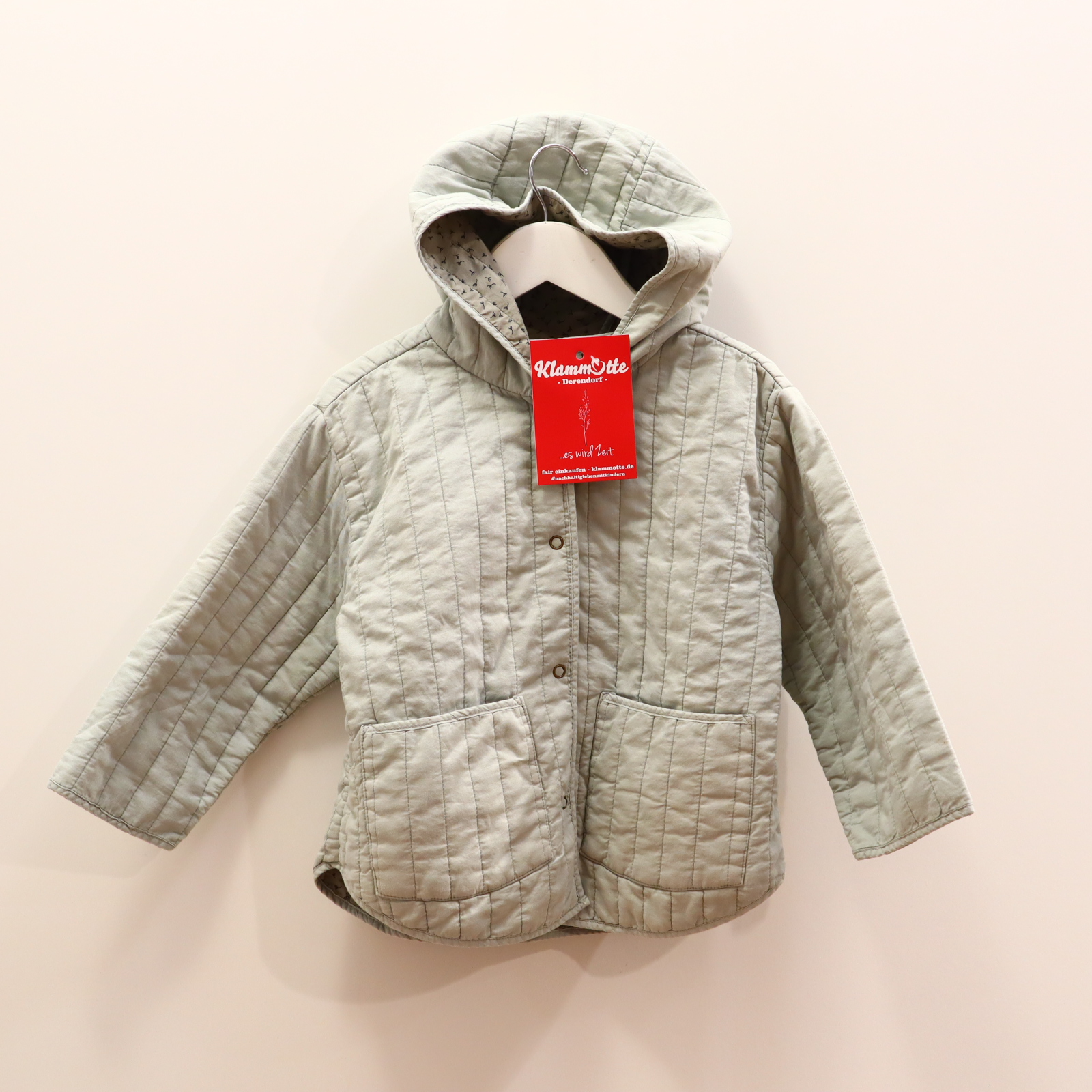 Jacke ZARA Steppjacke 110 Polyester salbei Frühjahr/Sommer/Übergang Baumwolle