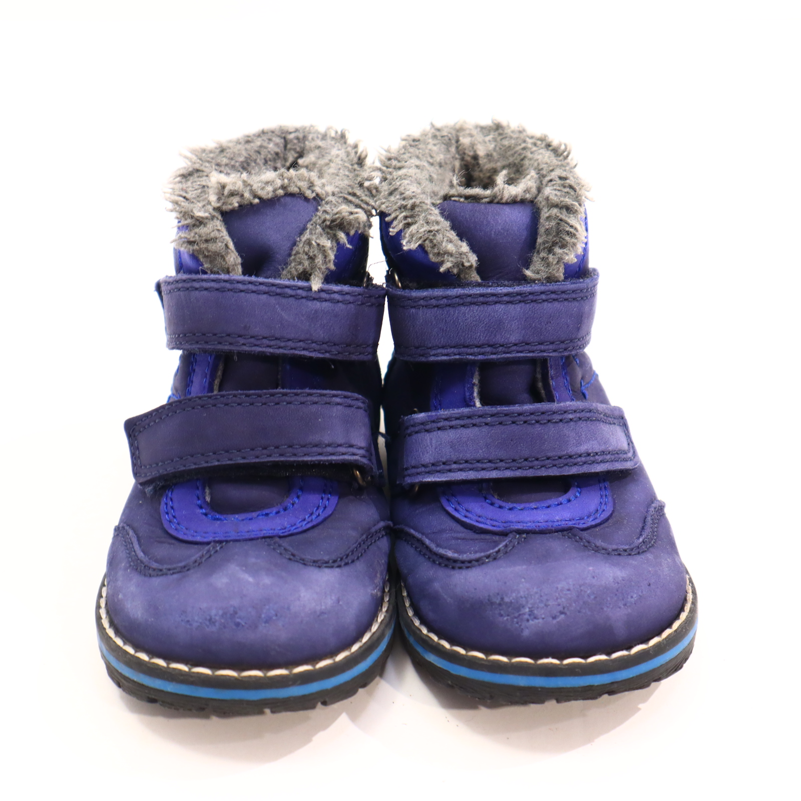 Halbschuhe Elefanten Boots/Klett 22 M blau Leder Herbst/Winter sehr gut gefüttert