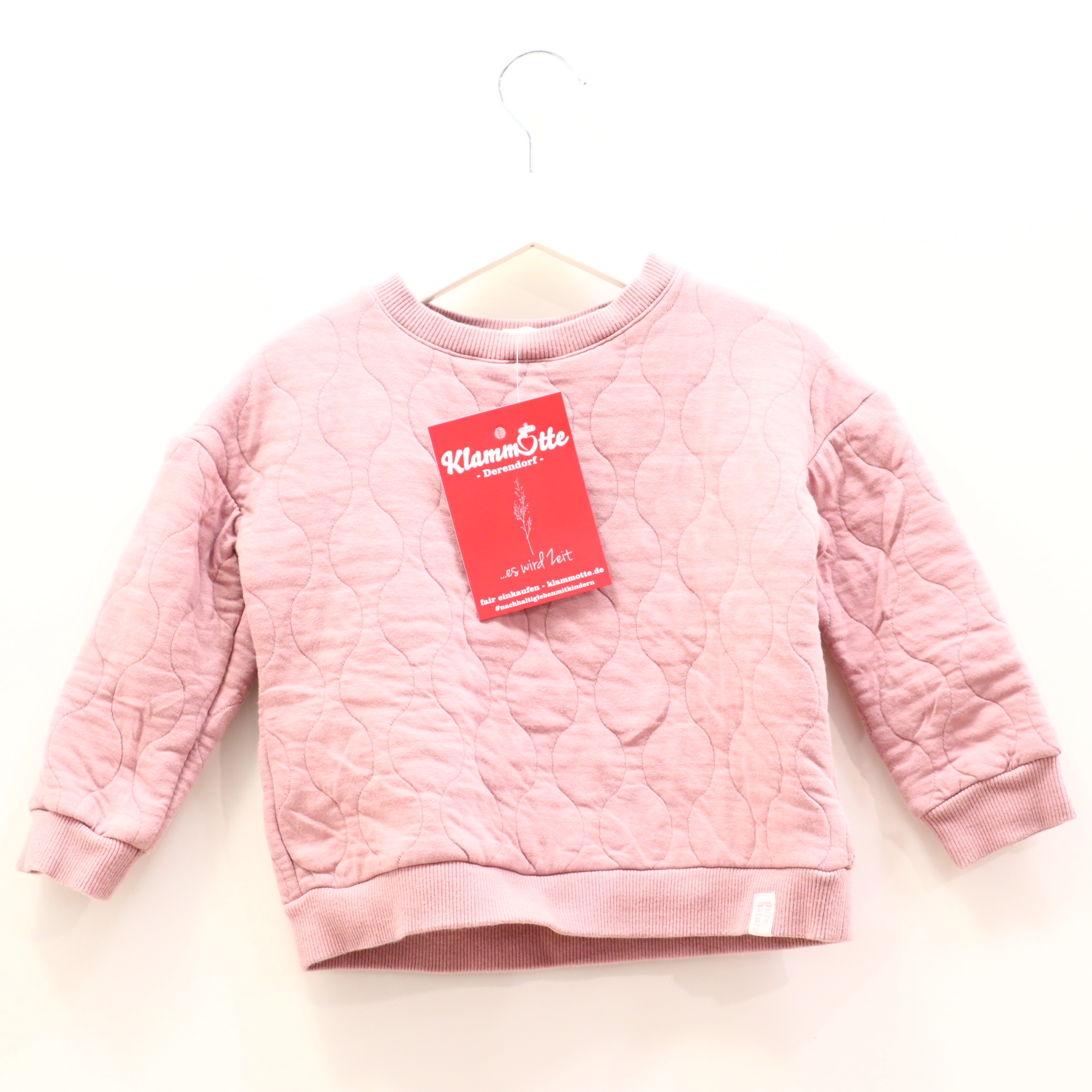 Oberteil Topolino 104 flieder gesteppt Sweatshirt Biobaumwolle/Polyester/wattiert