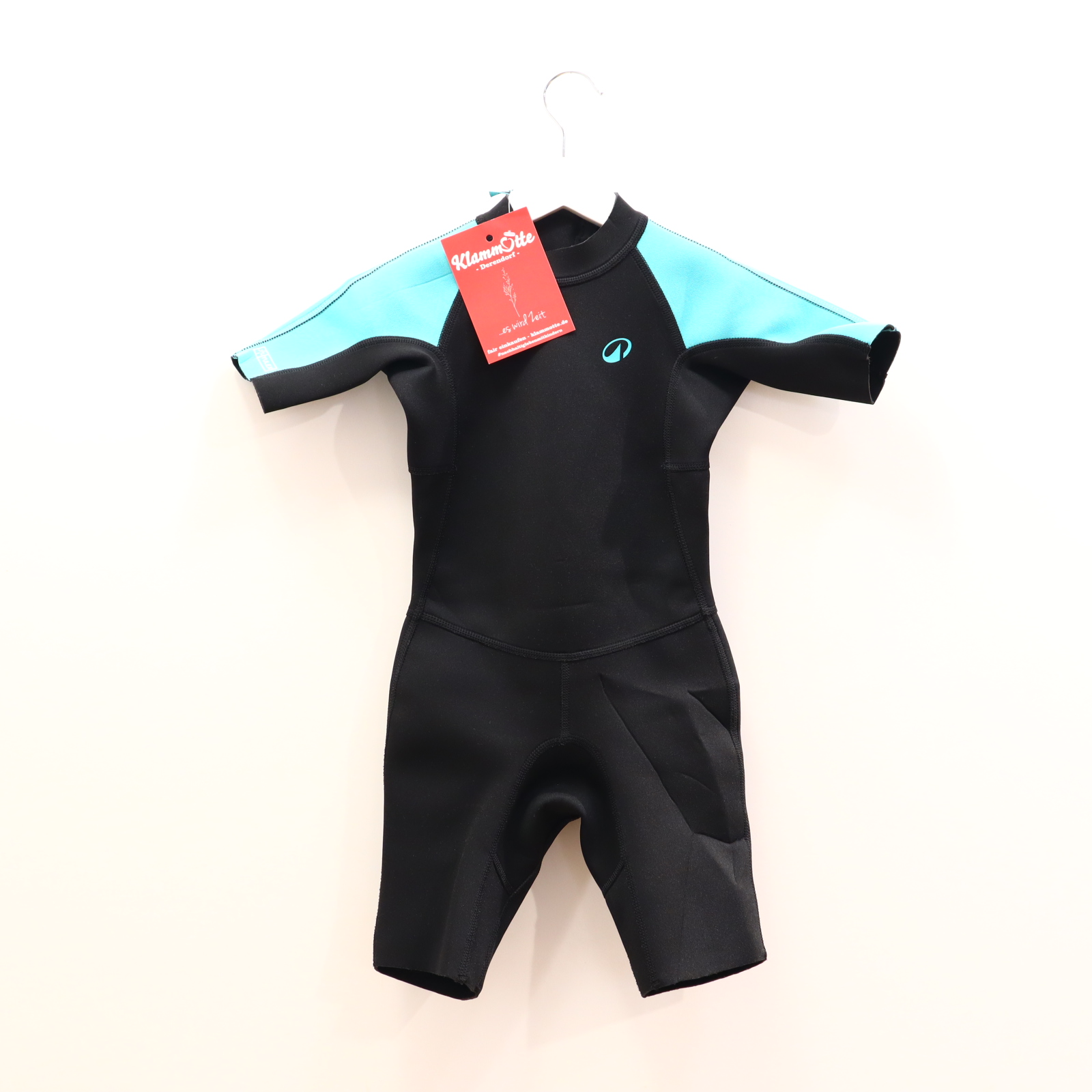 Bademode decathlon/TRIBORD 116/122 türkis/schwarz Print/Logo Neoprenanzug