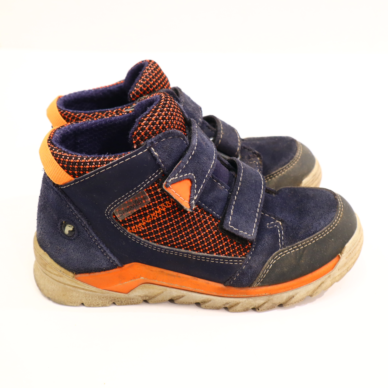 Halbschuhe RICOSTA Klett 28 M blau/orange SYMPATEX Herbst/Übergang leichte gleichmäßige Ablaufspuren