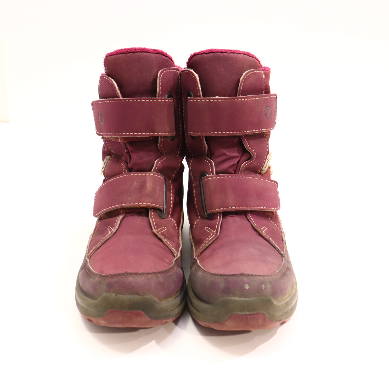 Halbschuhe RICOSTA Boots/Klett 33 bordeaux SYMPATEX Herbst/Winter leichte gleichmäßige Ablaufspuren gefüttert