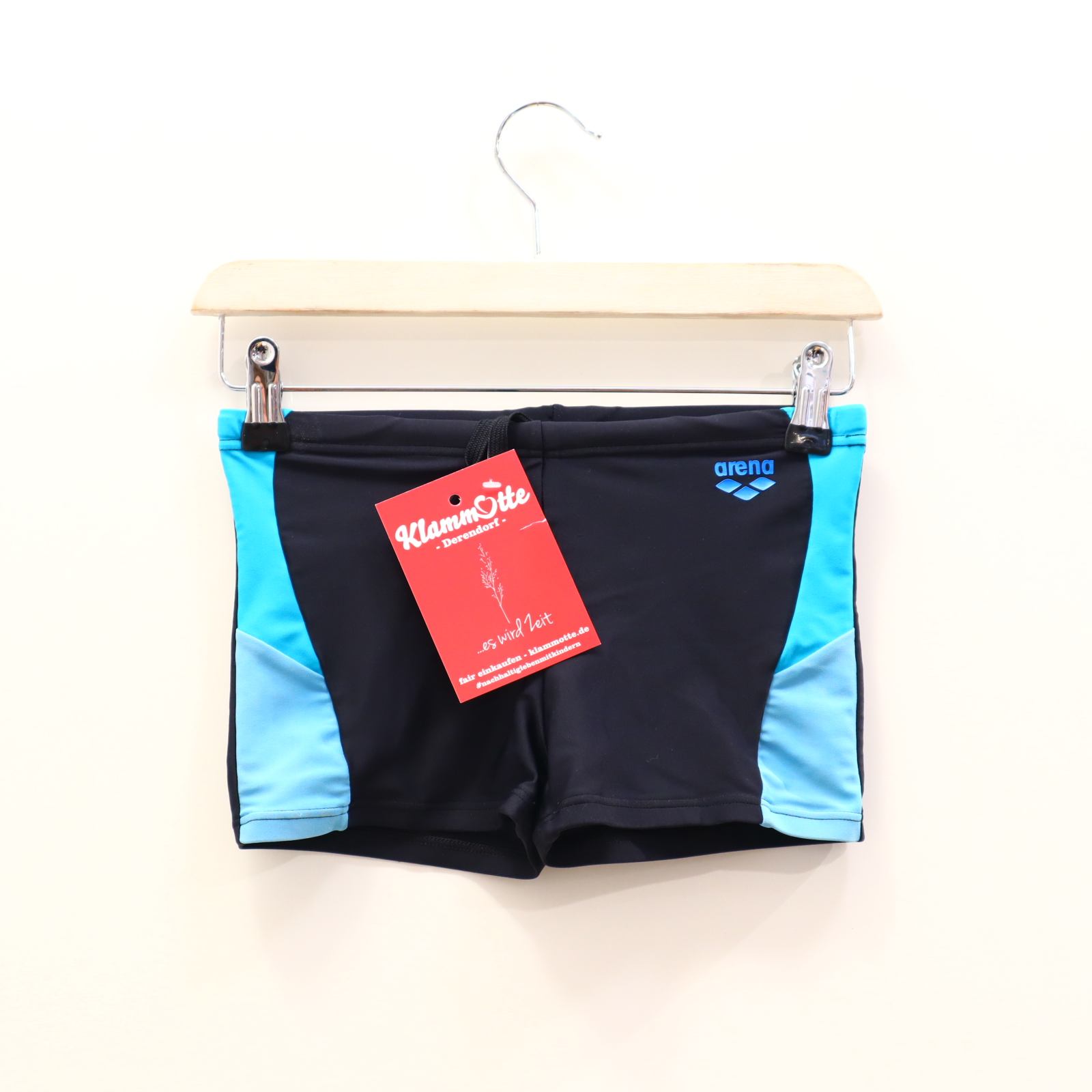 Bademode arena 140 blau/türkis Print/Logo Badehose