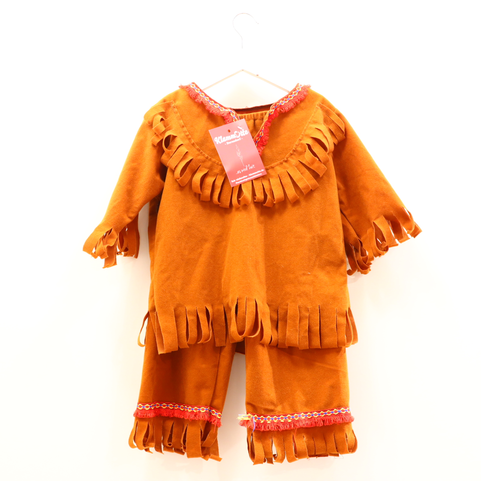 Karneval 128 IndianerIn braun 2 Hose/Oberteil