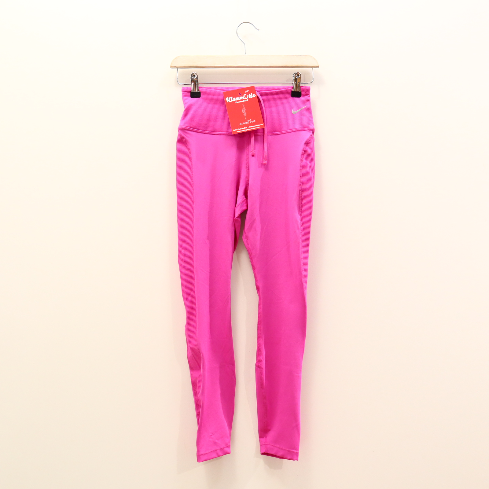 Hose NIKE Sporttights 158 pink Logo/Print Komfortbund/Kordelzug