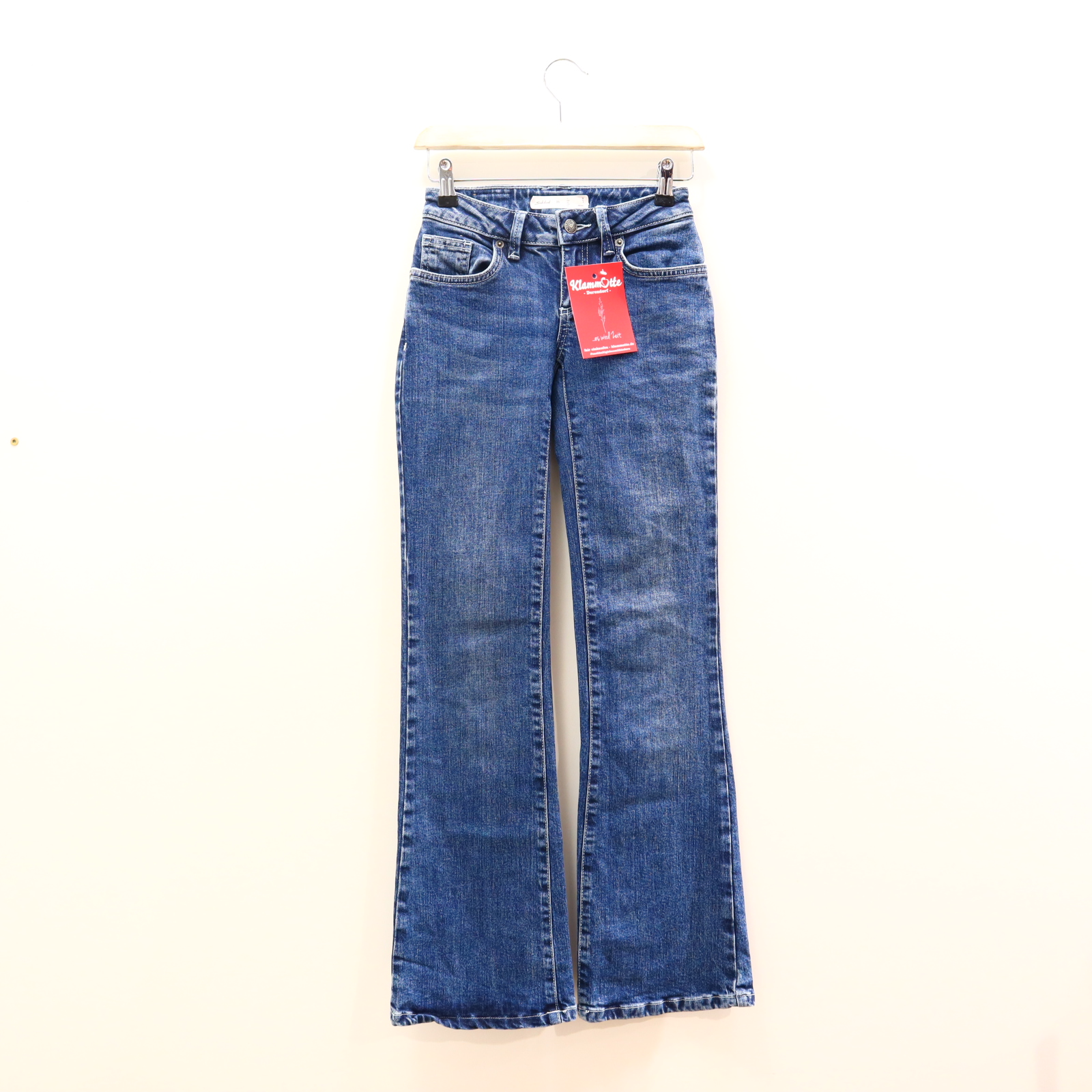 Hose Subdued Jeans 164 blau Denim Knopf/Reißverschluß Straight 32