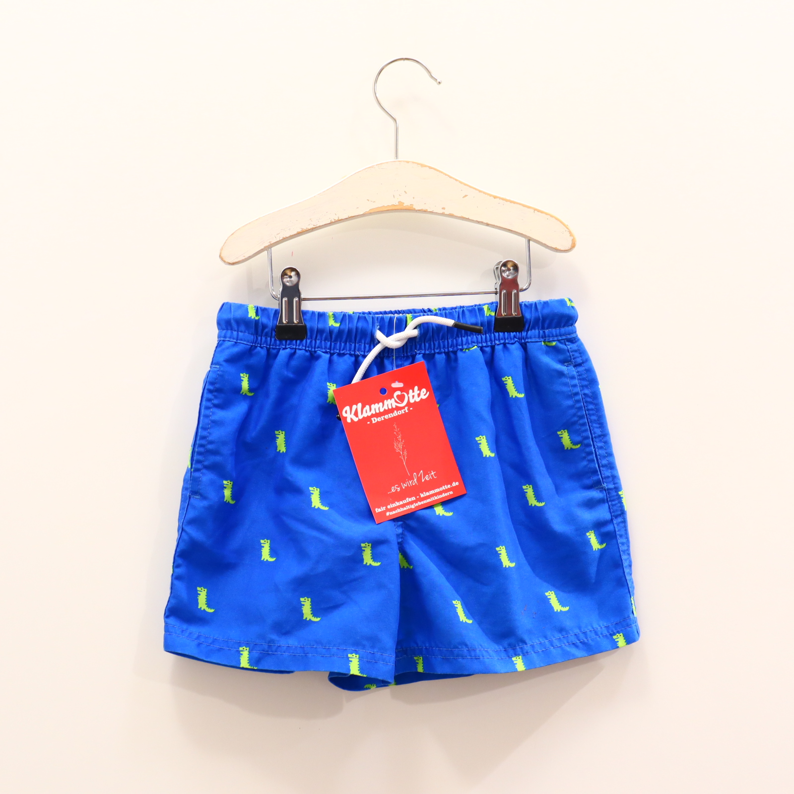 Bademode maamgic 110/116 blau Alloverprint Badeshorts Meshfutter