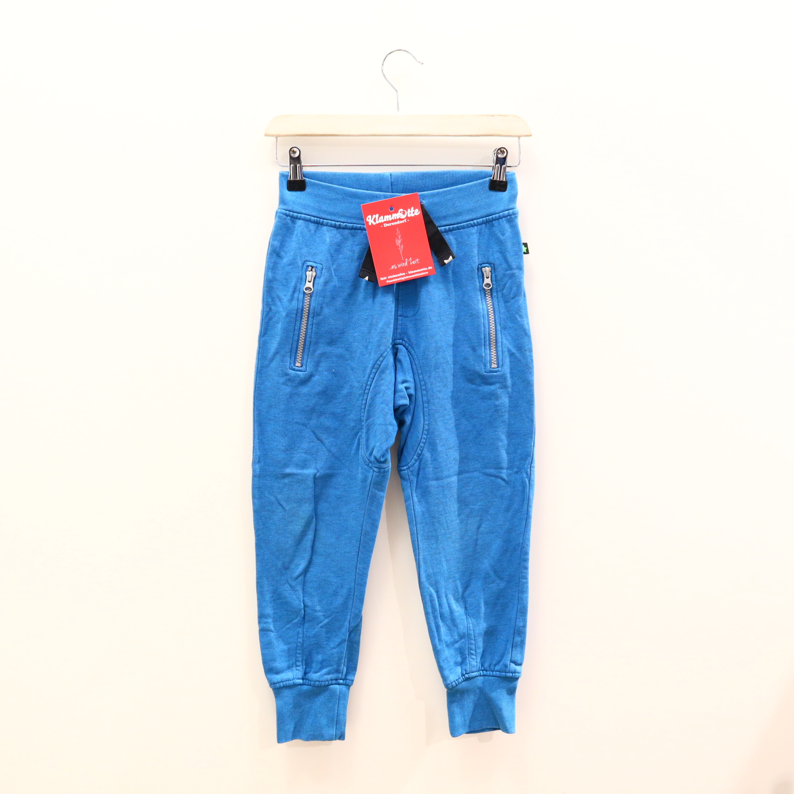 Hose molo 122 Jogger blau melange Gummibandzug/Kordelzug Baumwolle/Sweat/Viskose