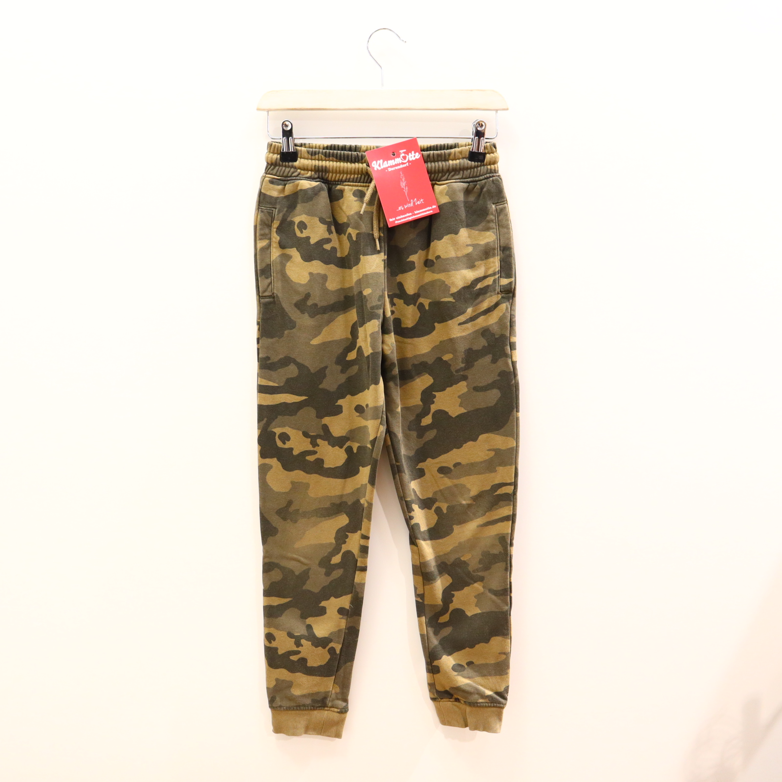 Hose next 140 Jogger oliv Camouflage Gummibandzug/Kordelzug Baumwolle/Polyester/Sweat Slim