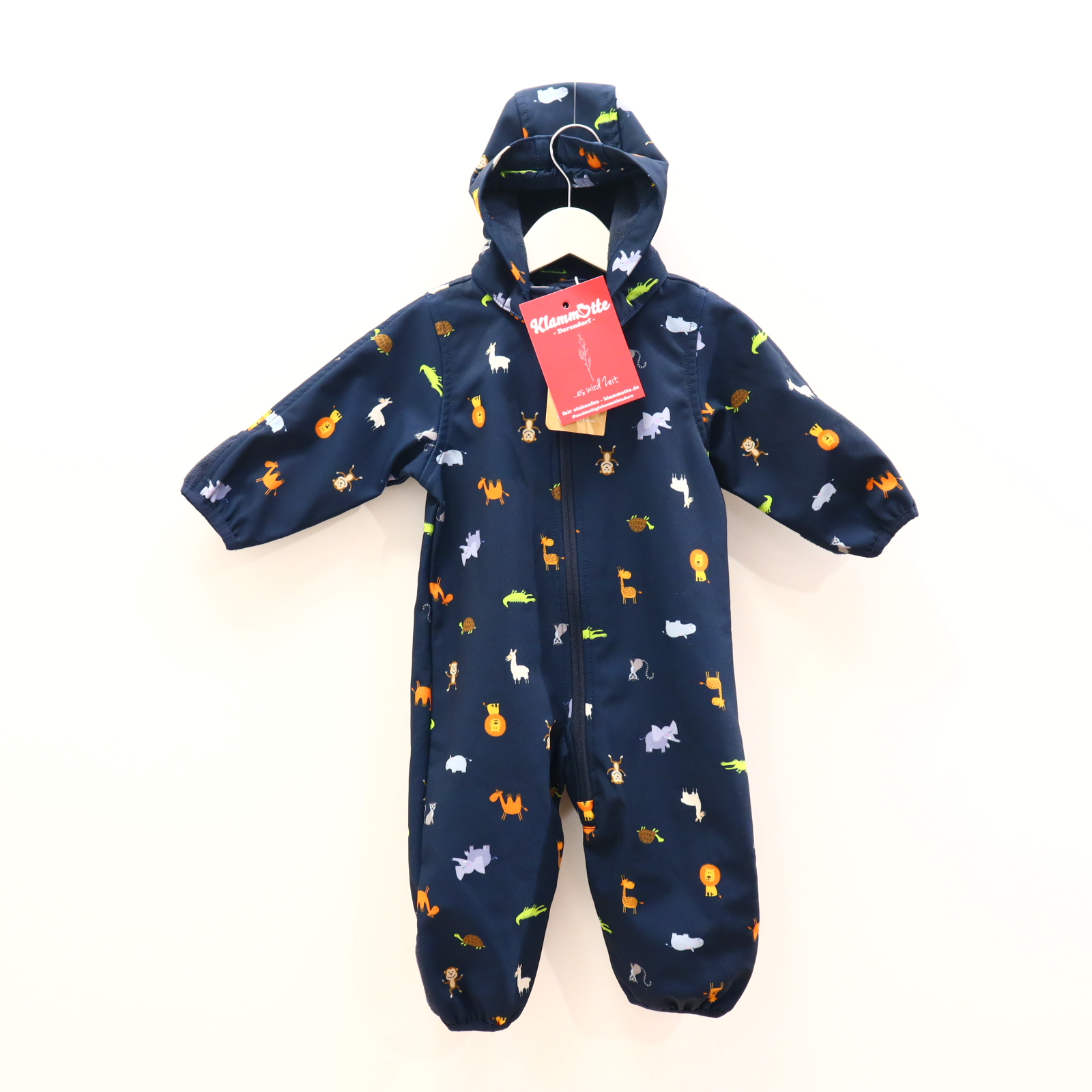 Jacken & Overalls name it Softshelloverall 62/68 blau abnehmb. Kapuze/Wendebündchen Allover Print NEU