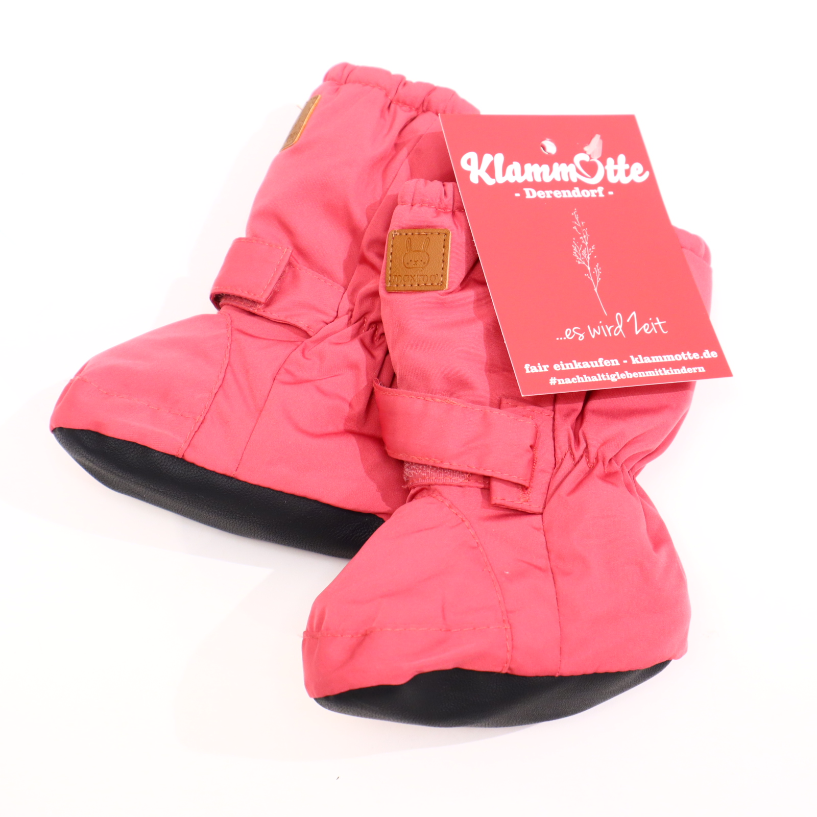 Babyschuhe/Stoffschuhe MAXIMO 17/18 rot Winter-Füßlinge