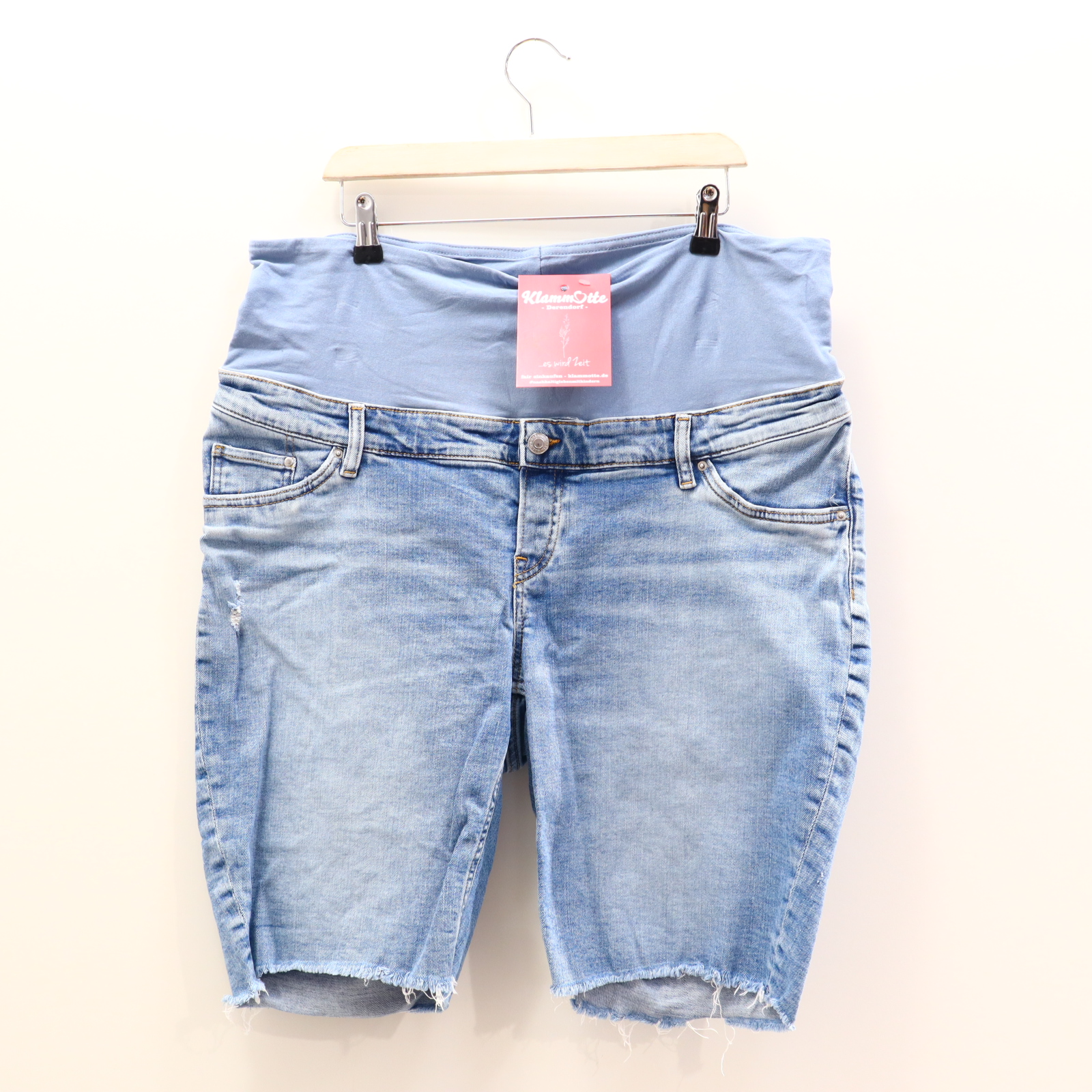 Hose H&M XL Jeans/Short blau denim Low rib
