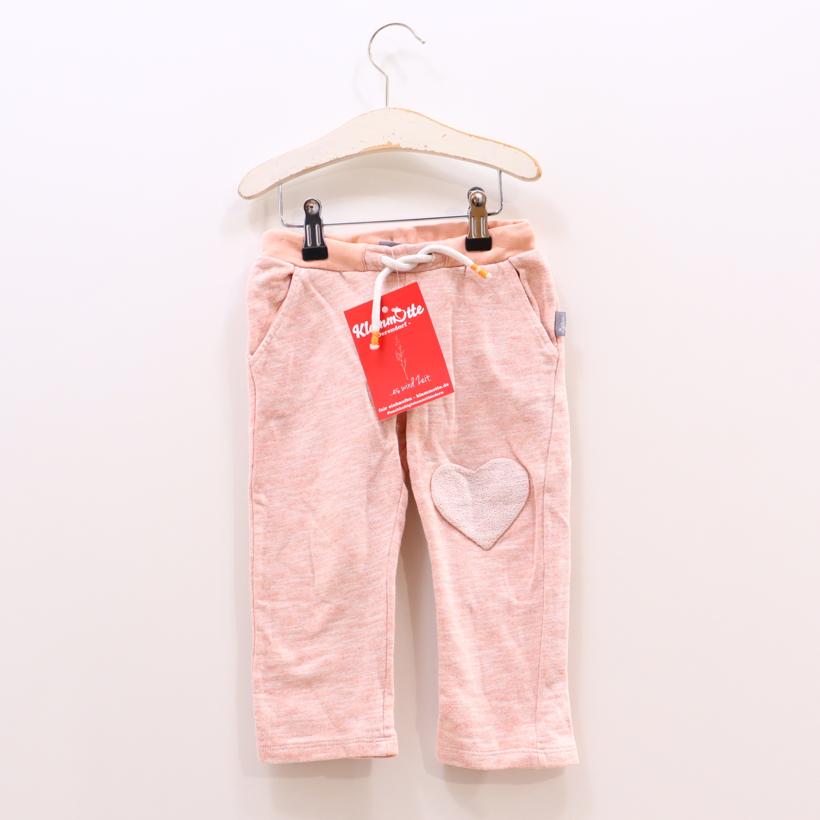 Hose sigikid Jogger 92 apricot Applikation/melange/Stickerei Baumwolle/Polyester/Sweat Gummibandzug
