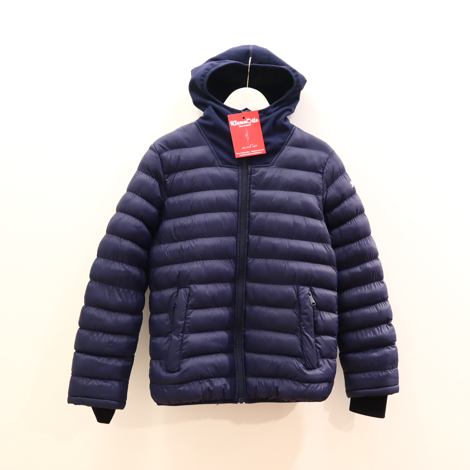 Jacke Schott 176 Logo/Stickerei Steppjacke Herbst/Winter