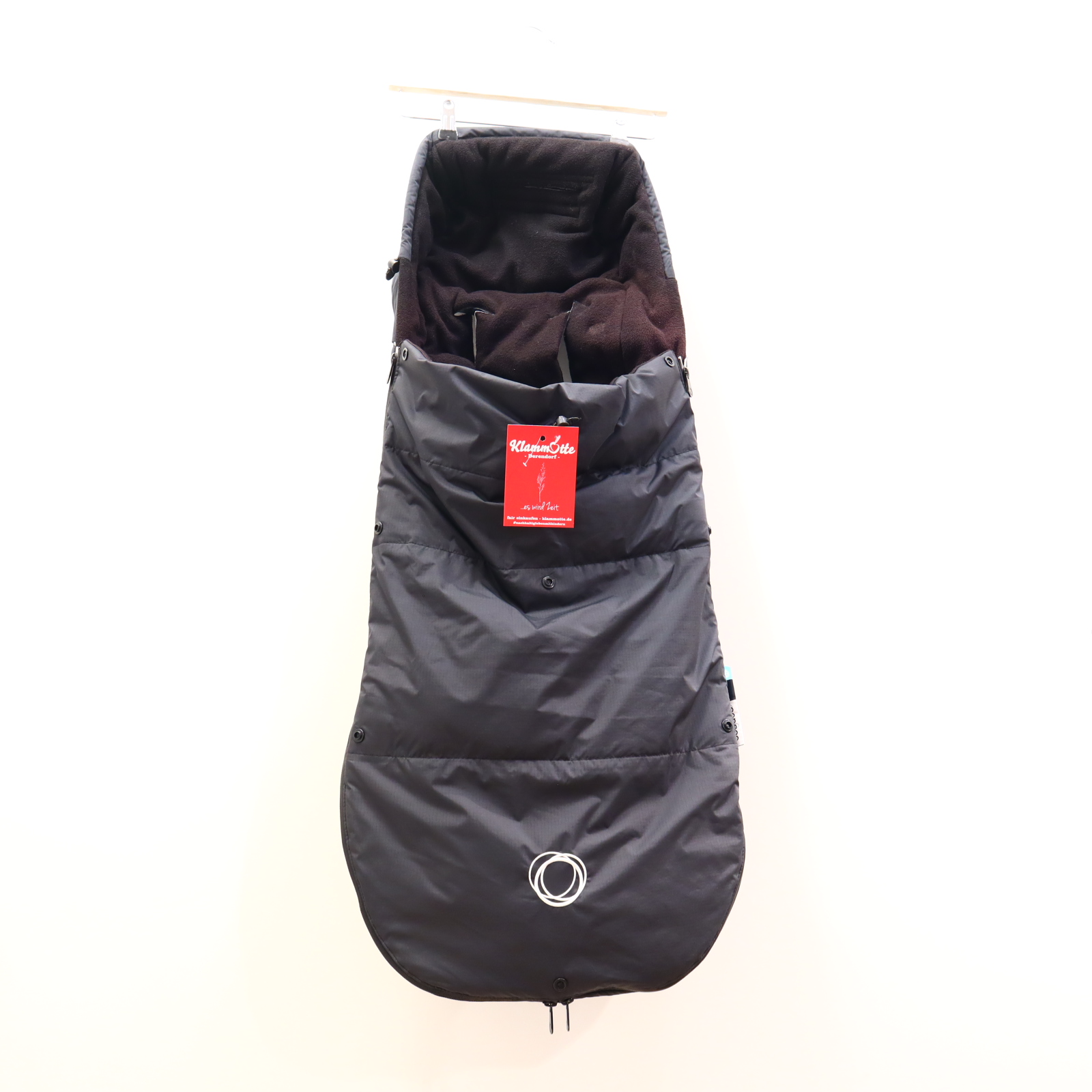 Fußsack Bugaboo anthrazit Winterfußsack Daunen/Fleece gut Performance