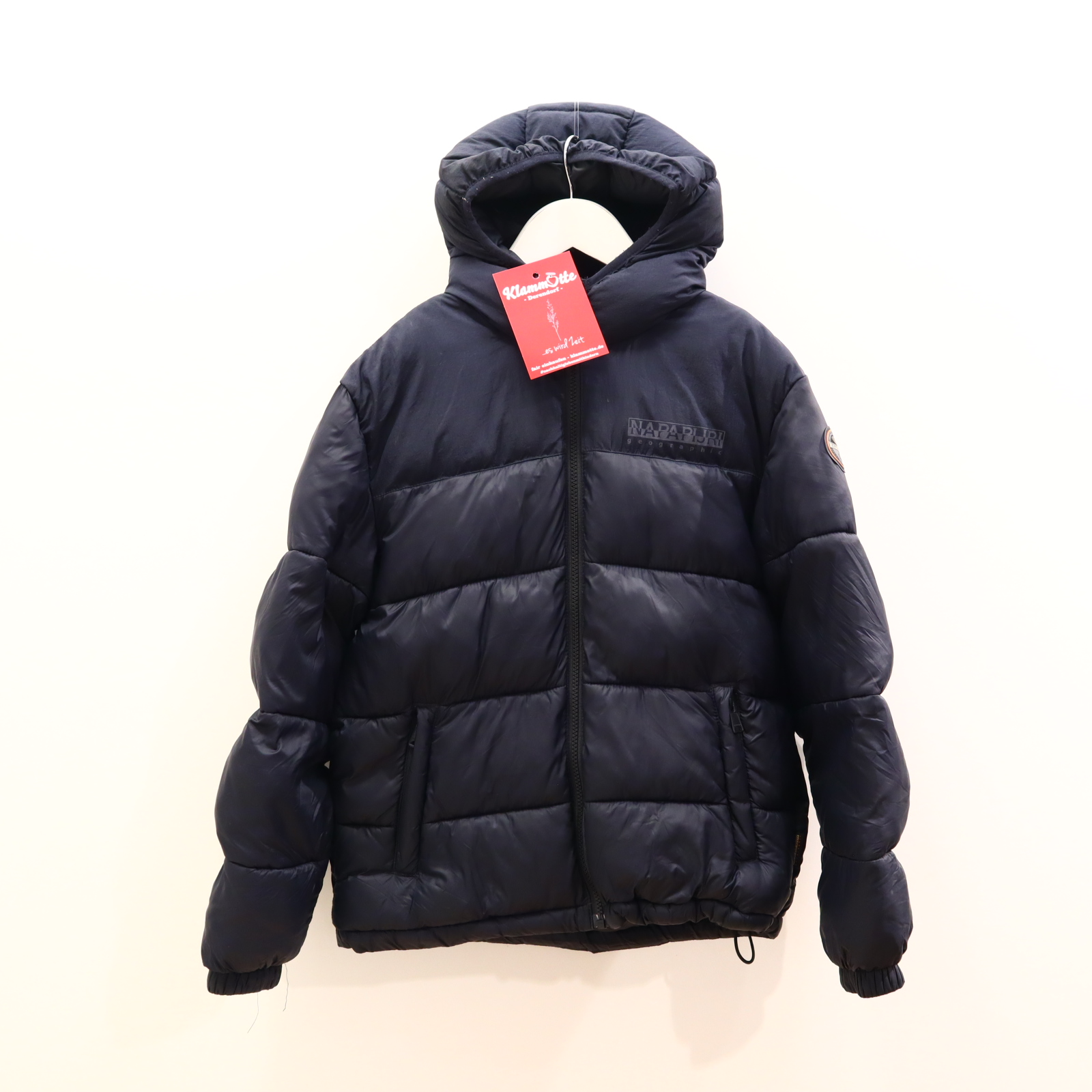 Jacke NAPAPIJRI 152 schwarz Applikation/Backprint/Logo/Print Puffer Jacket/Steppjacke Herbst/Winter