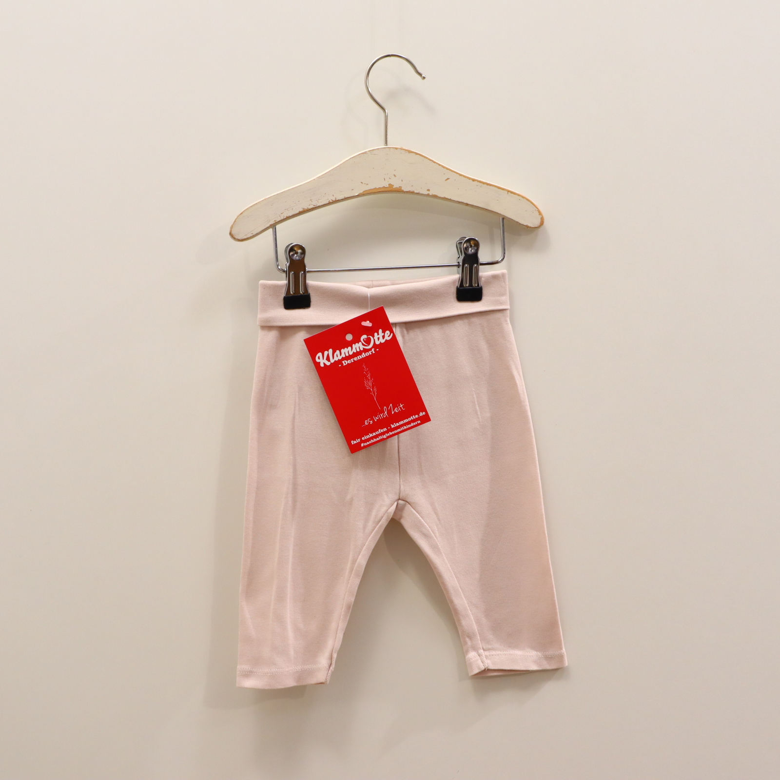 Hosen & Strampler Steiff 62 rosa Logo Jerseyhose/Schlupfhose Baumwolle Komfortbund