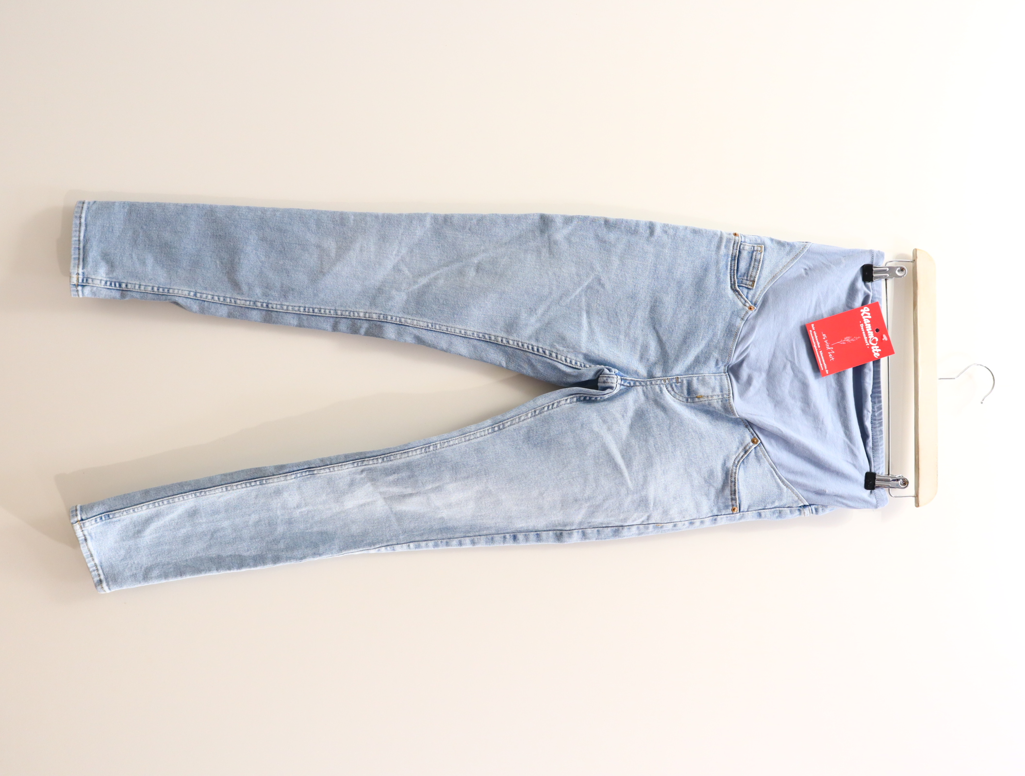 Hose H&M XS/34 Jeans hellblau denim High rib