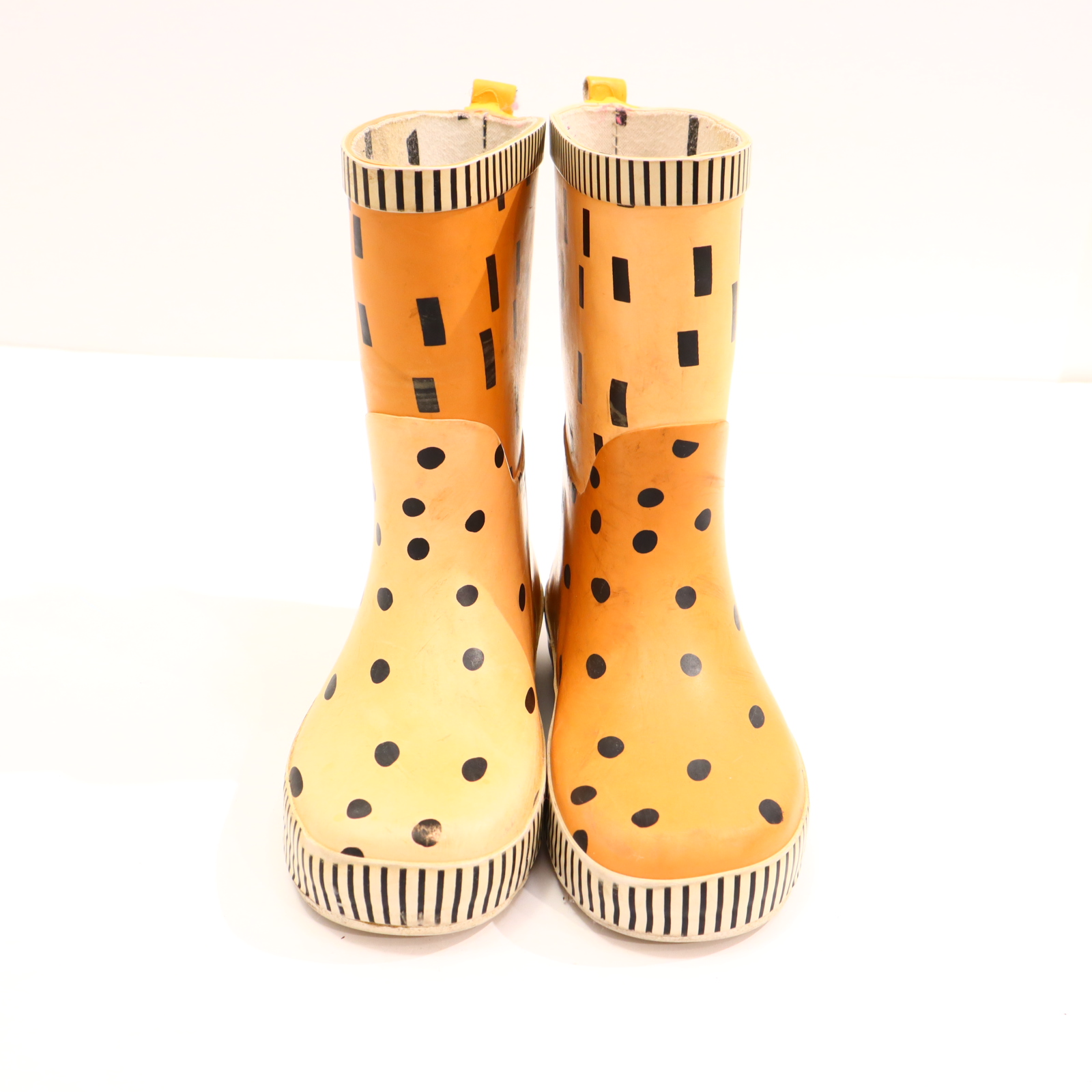Gummistiefel sticky lemon 28 rosa/karamell Naturkautschuk Muster