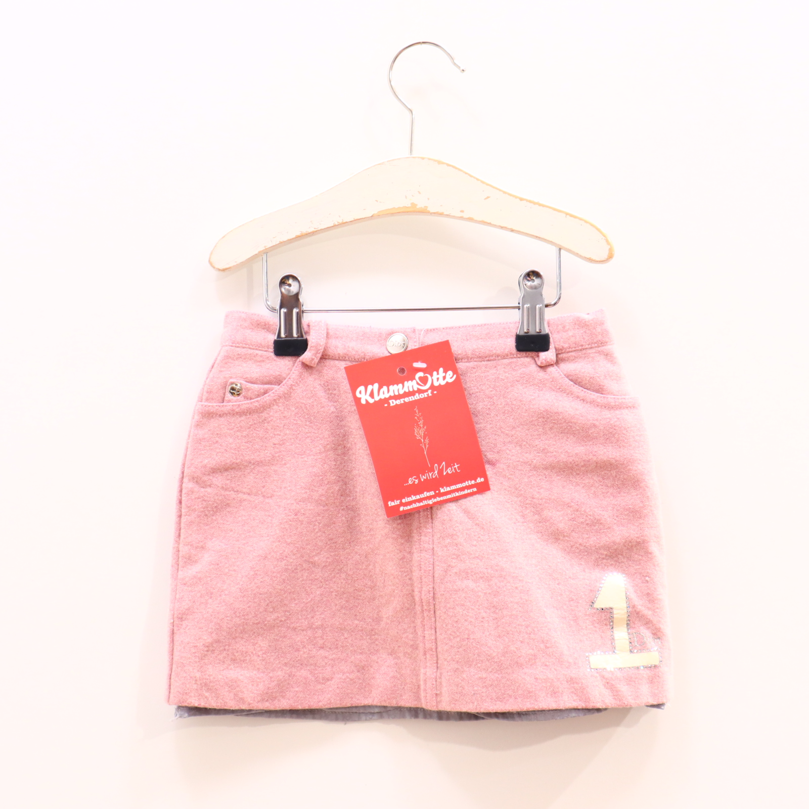 Kleider & Röcke Christian Dior Rock 104 rosa melange Druckknopf/Reißverschluß Bundgummi defekt!