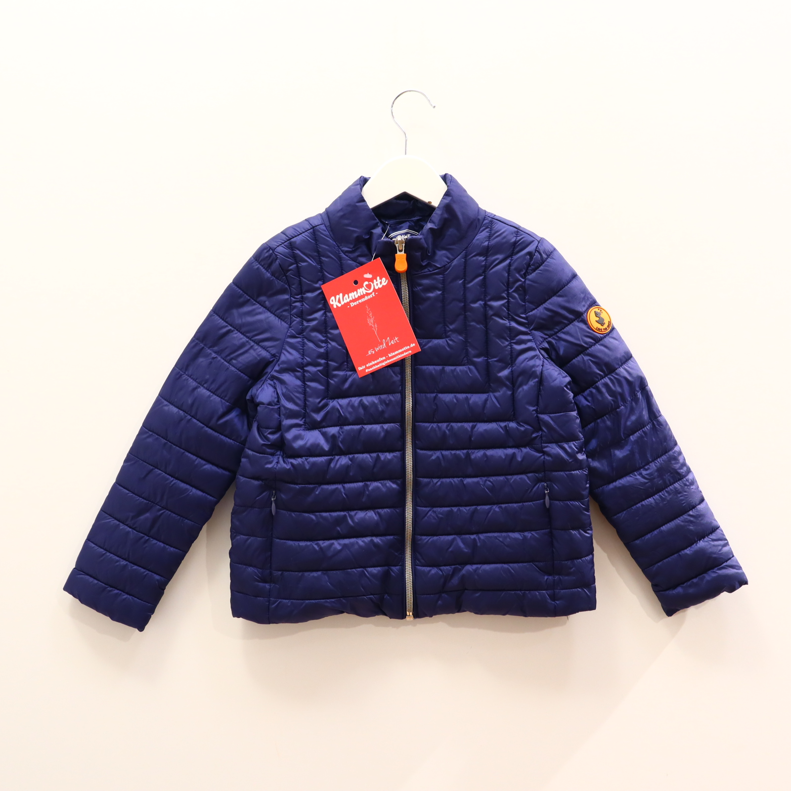 Jacke SAVE THE DUCK Steppjacke 116 Synthetische Daune blau Applikation/Logo