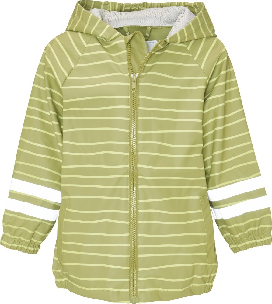 Playshoes Regenjacke 408409 86 oliv gestreift