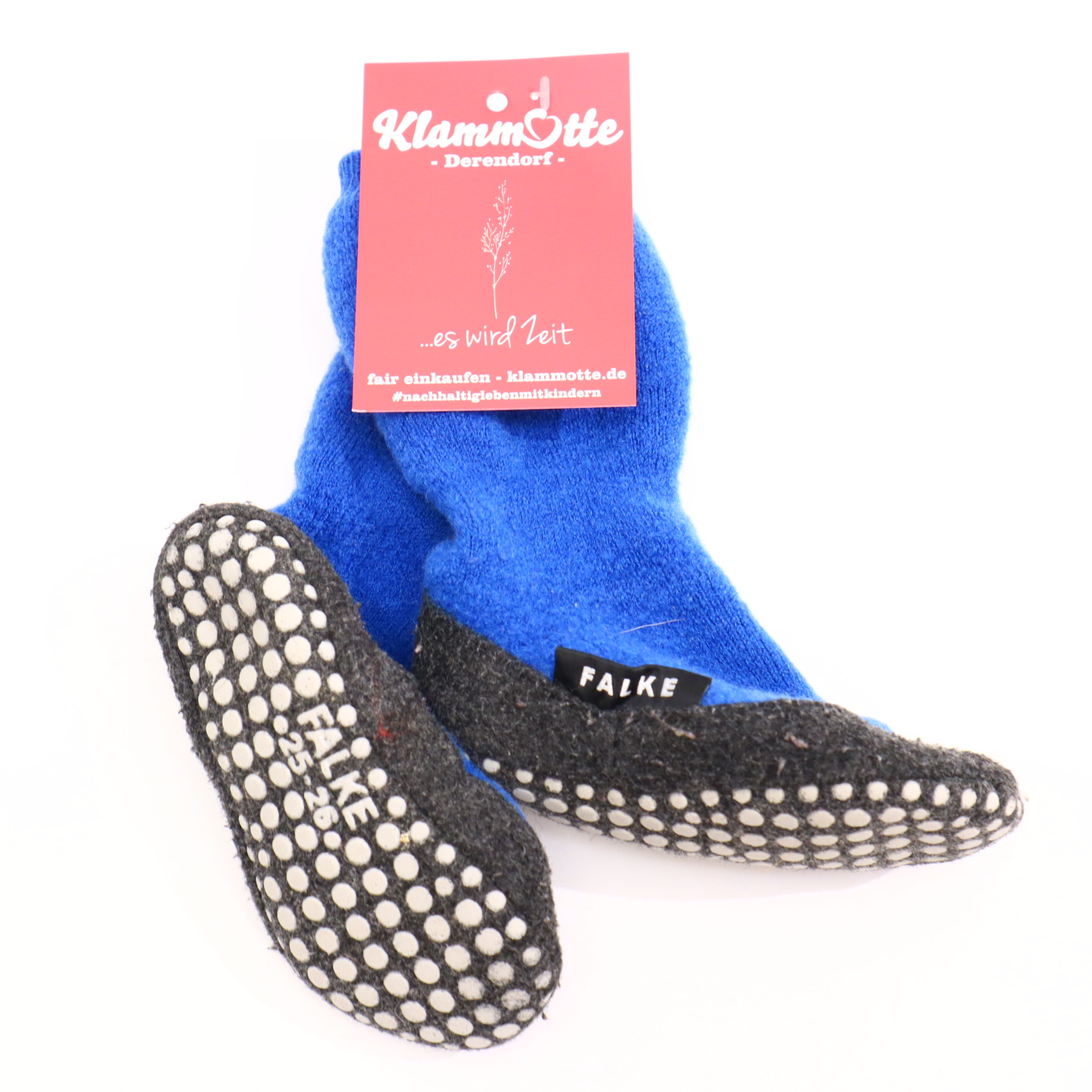 Hausschuhe/Wasserschuhe Falke 25/26 blau Hausschuhsocke