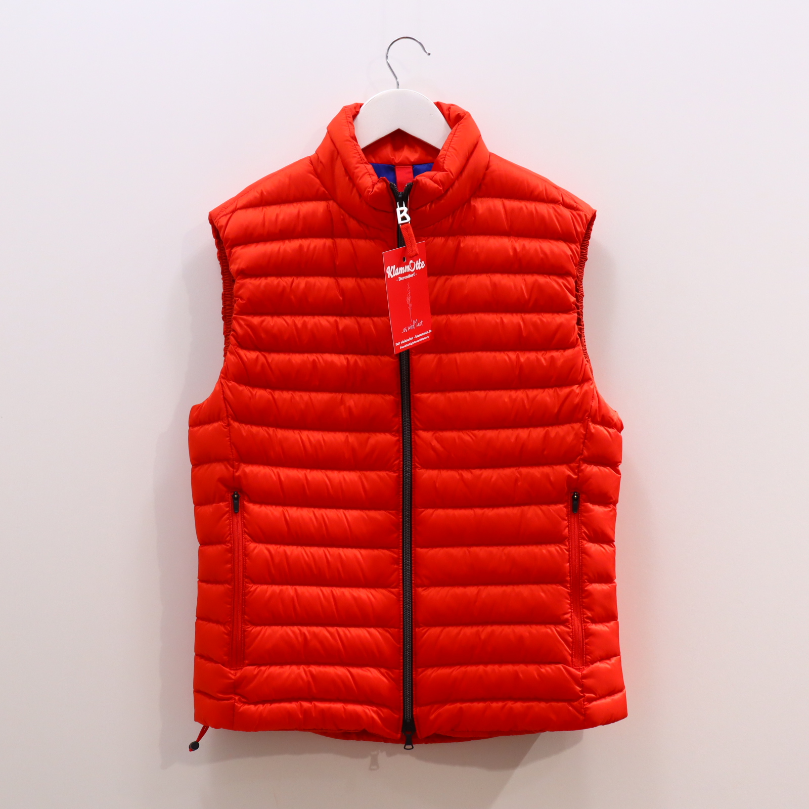 Jacke BOGNER Steppweste 164/170 Daunen/Federn orange Applikation/Logo