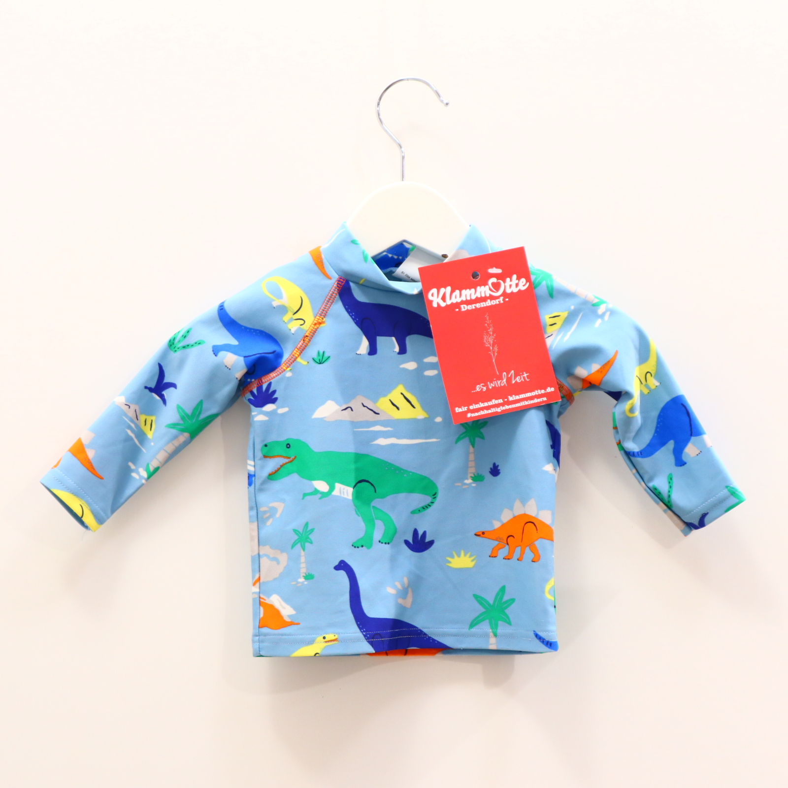 Bademode mini Boden Gr. 68 blau/bunt Alloverprint langarm/UV-Shirt