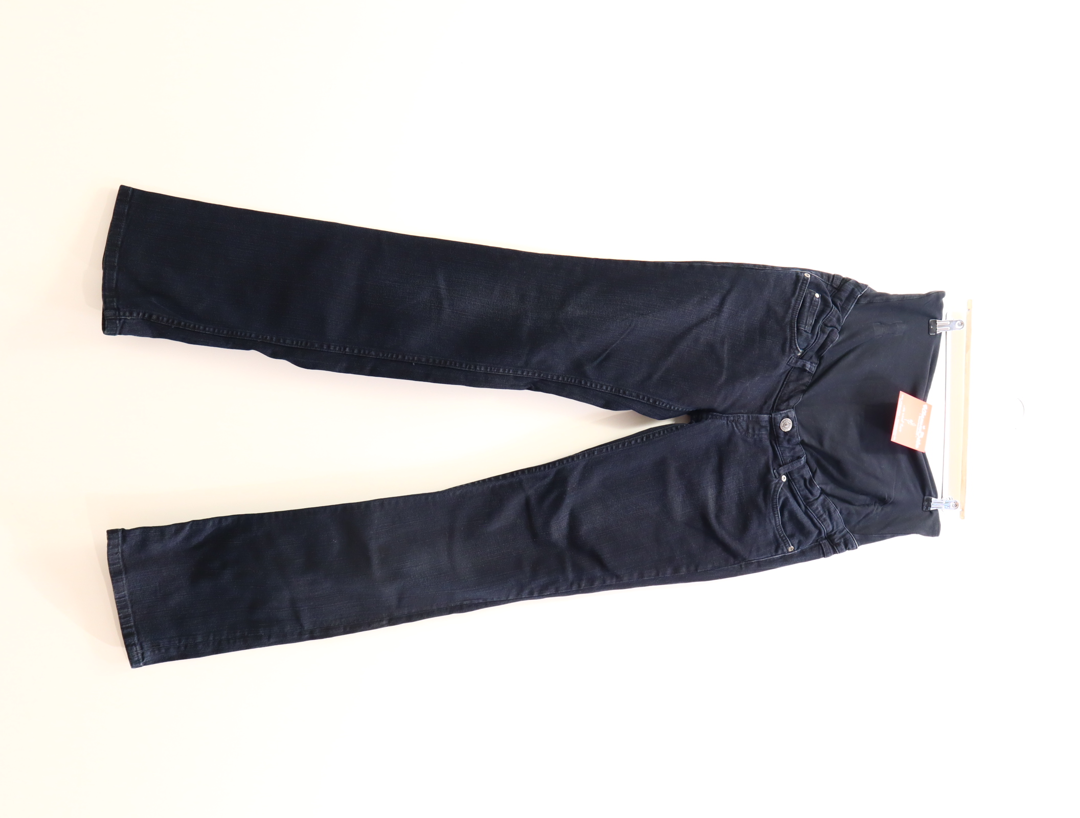 Hose H&M 40 Jeans Straight anthrazit denim High rib