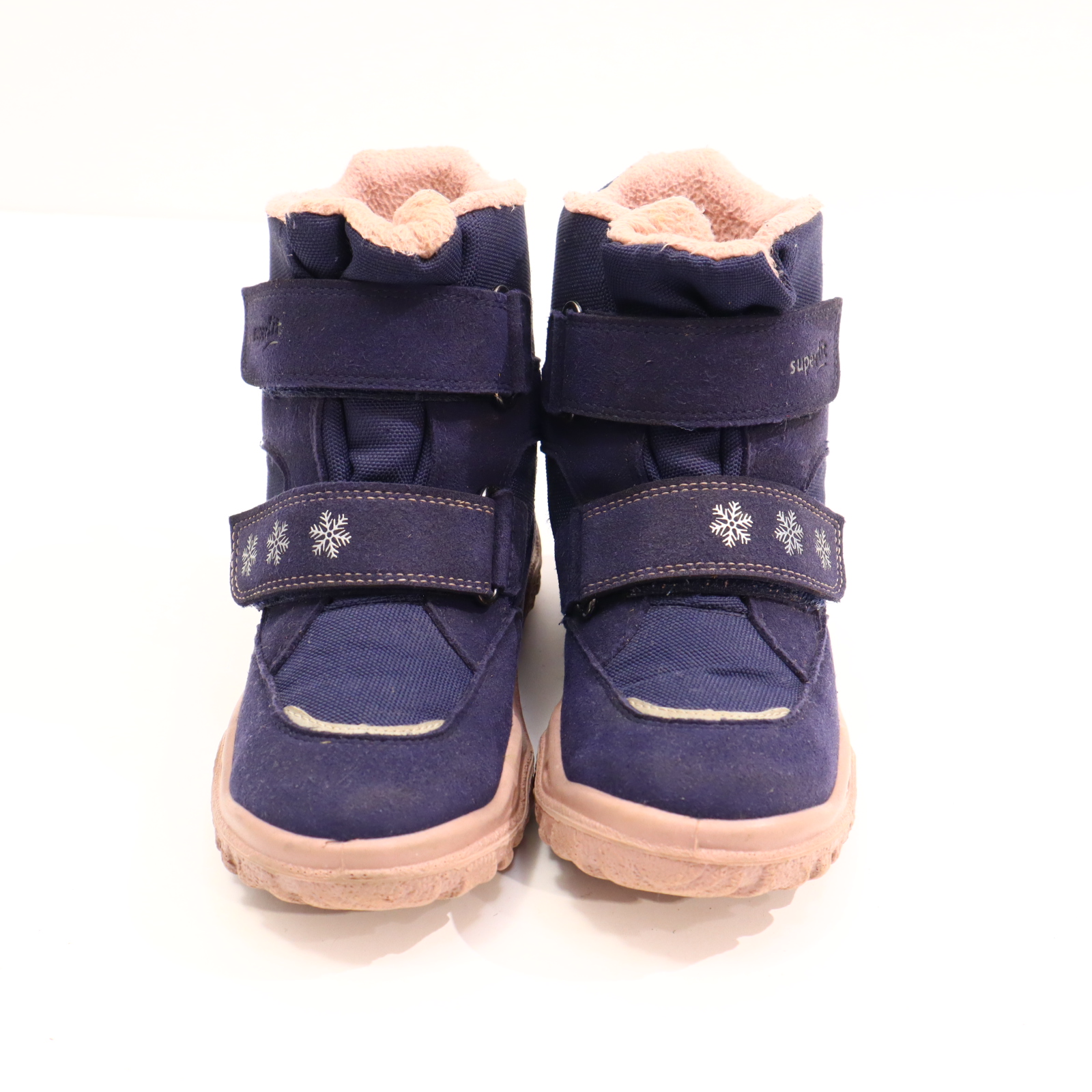 Halbschuhe SuperFit Boots/Klett 29 M blau/rosa GORETEX Herbst/Winter leichte gleichmäßige Ablaufspuren gefüttert