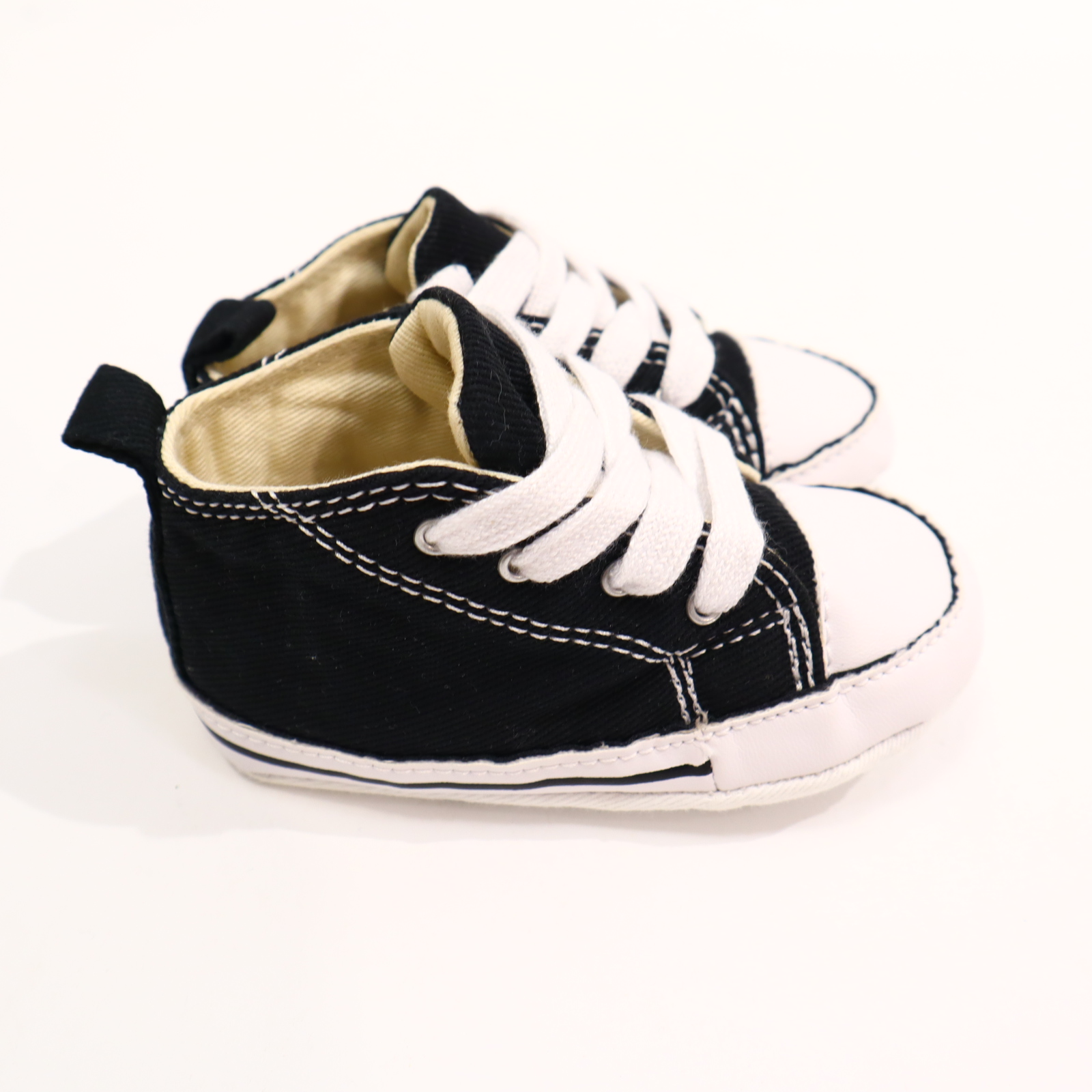 Babyschuhe/Stoffschuhe Converse 20 schwarz/weiß Canvas Sneaker