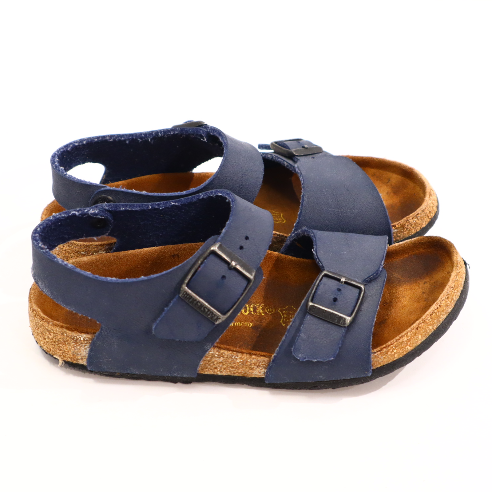 Sandalen Birkenstock 34 blau gleichmäßige Ablaufspuren