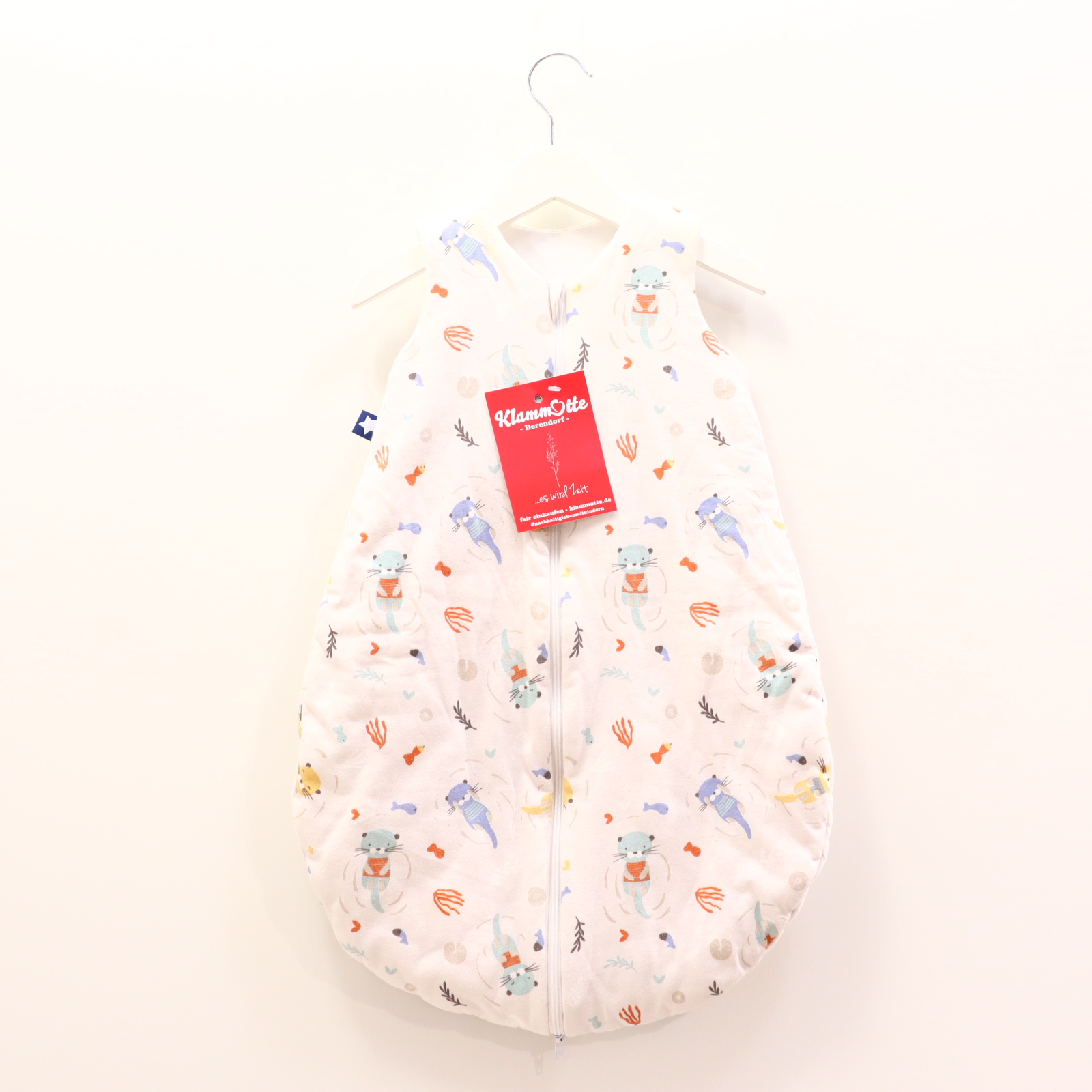 Schlafsack Zöllner 62cm bunt/creme Baumwolle ganzjährig/2.5 TOG Polyester