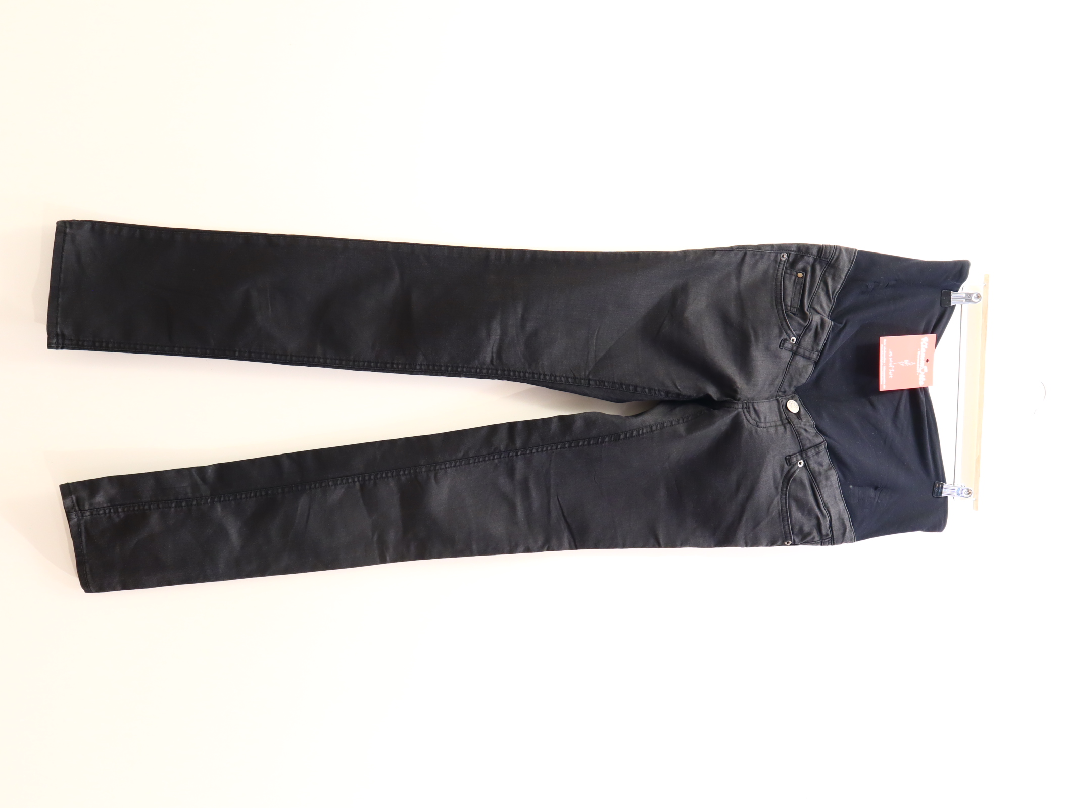 Hose H&M 40 Jeans Slim schwarz denim High rib