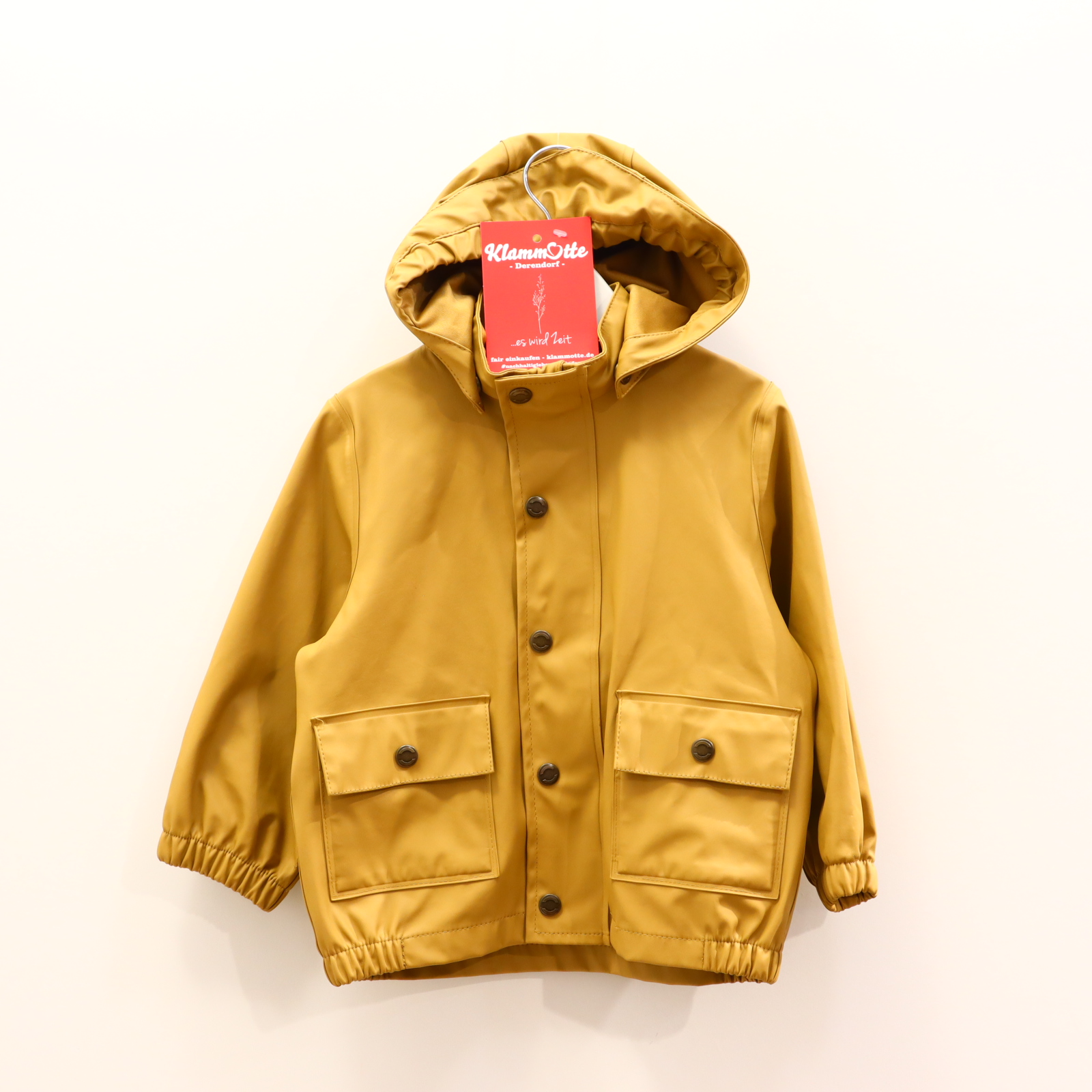 Jacke mikk-line 86/92 karamell Regenjacke abnehmb. Kapuze