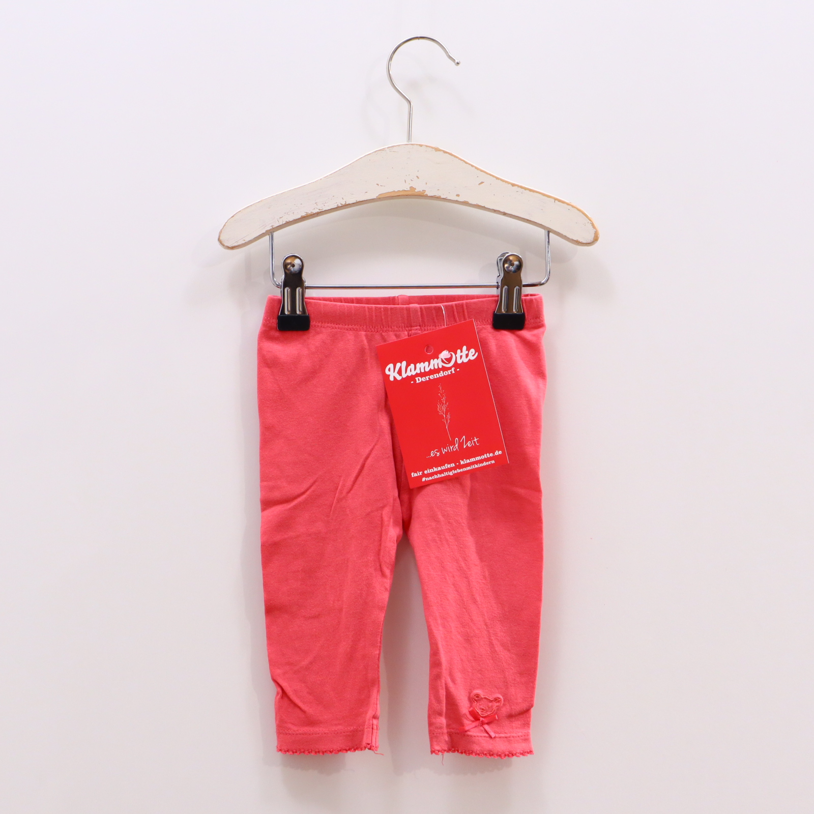 Hosen & Strampler Steiff 68 apricot Logo/Stickerei Legging/Radler Baumwolle/Elasthan/Jersey Gummibandzug