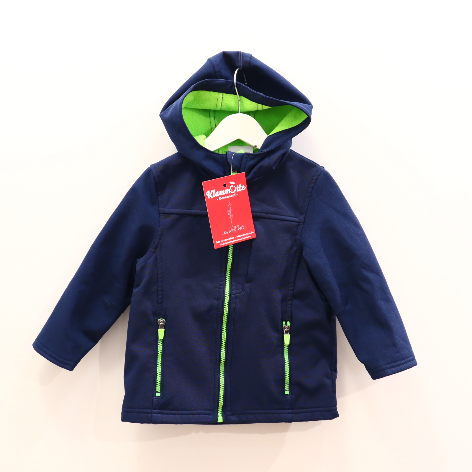 Jacke Topolino 98 blau/grün Softshelljacke