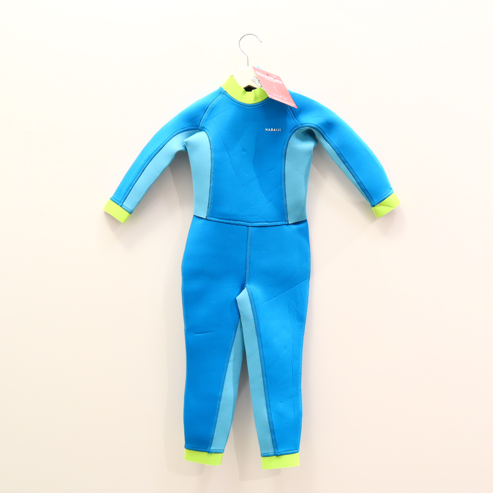 Bademode decathlon/Nabaiji 98/104 blau/grün/türkis Print/Logo langarm/Neoprenanzug NEU