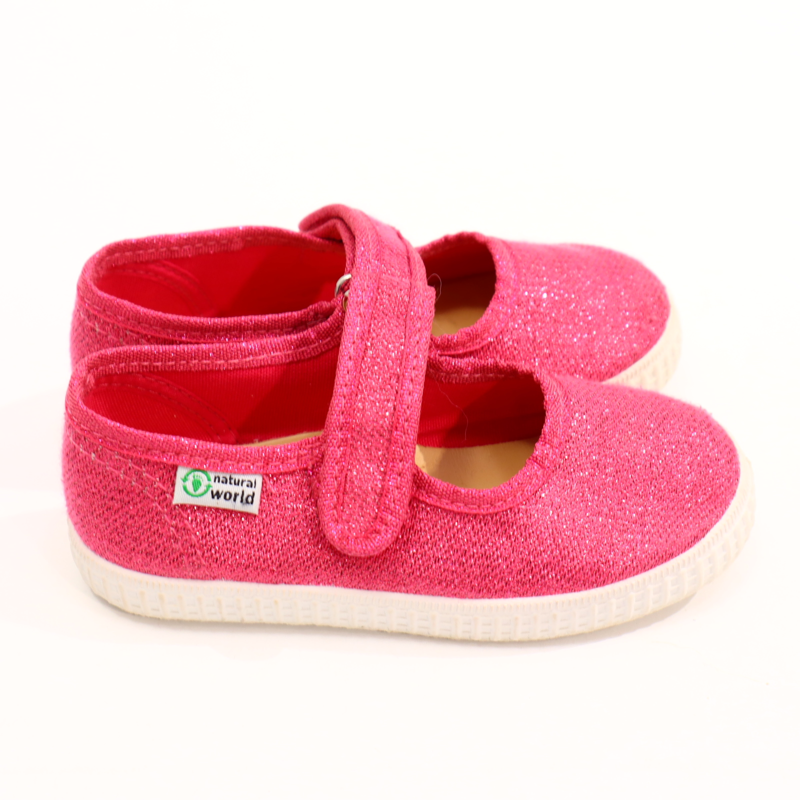 Halbschuhe natural world Riemchenballerina 25 pink Canvas neuwertig!