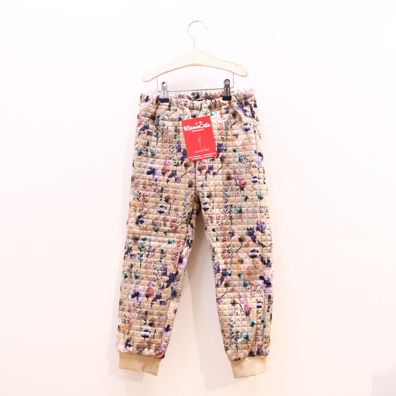 Hose name it Thermohose 110 bunt/sand Allover Print/Blumen Polyester Gummibandzug/verstellb. Bund