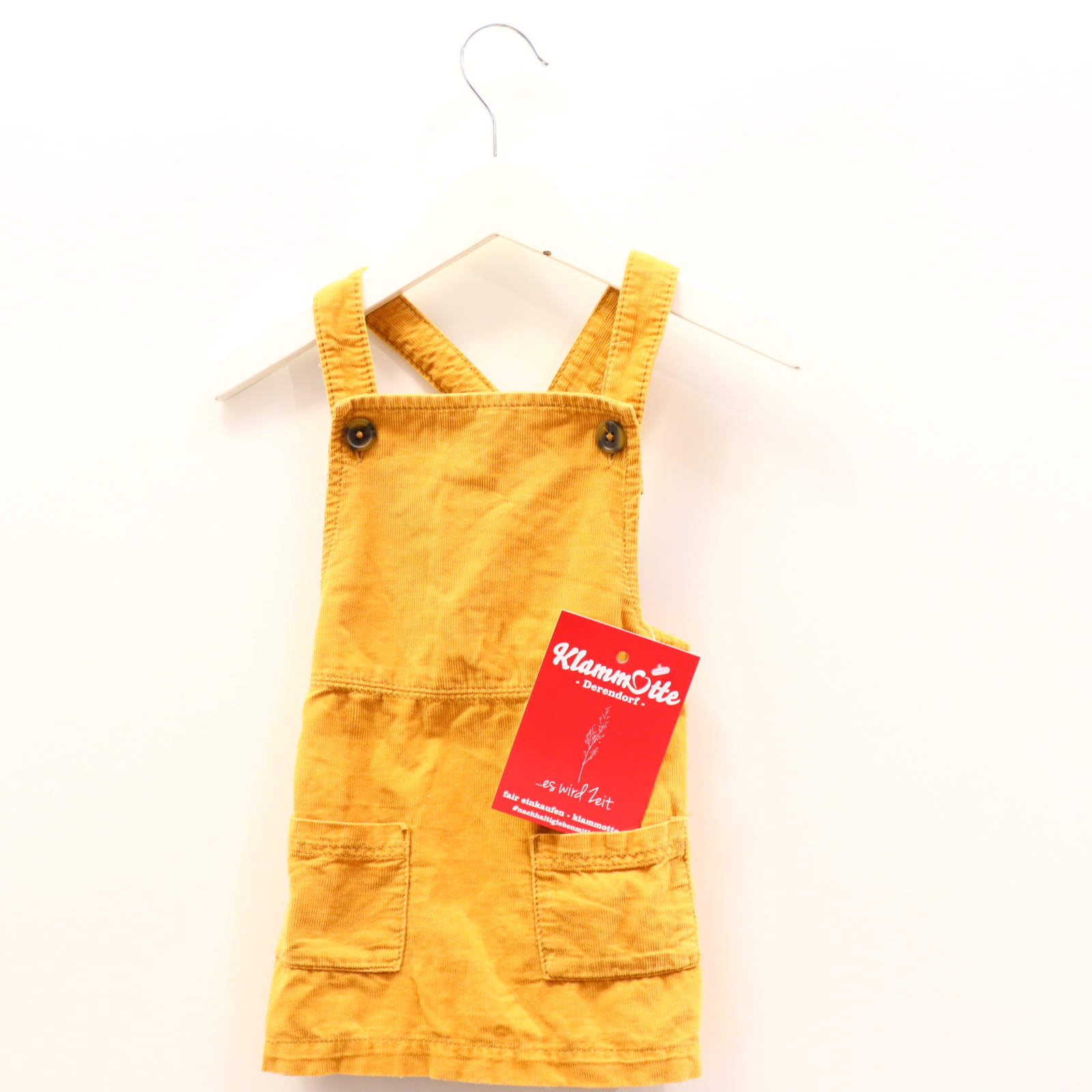 Kleider & Röcke HEMA 80 safran Cordkleid/Latzkleid Cord